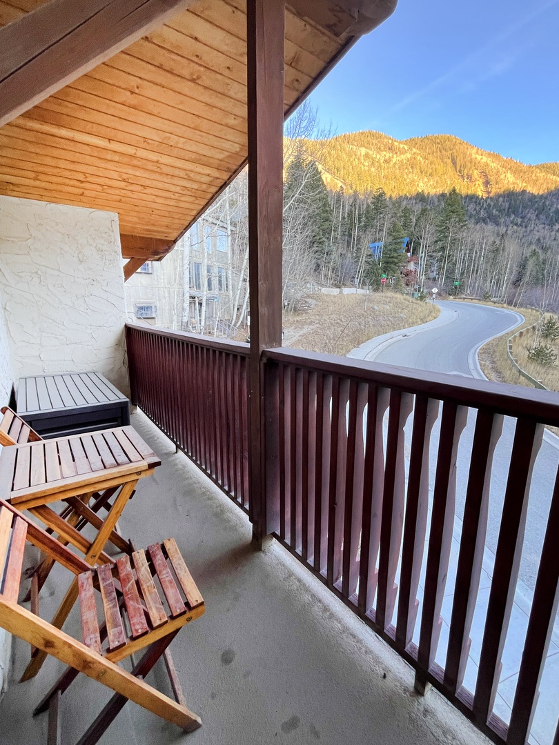 View from the balcony