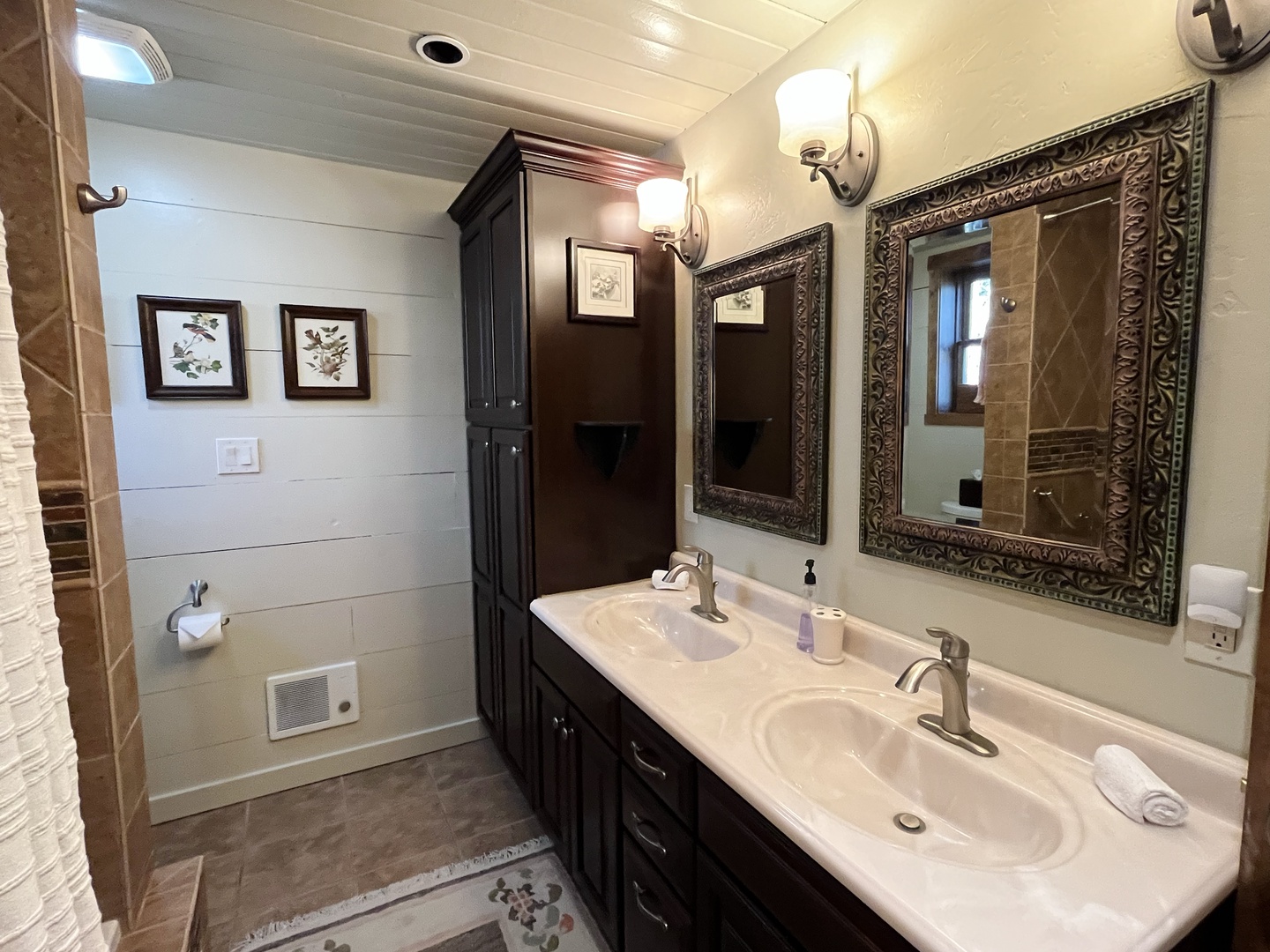 Upstairs queen bedroom bathroom vanity
