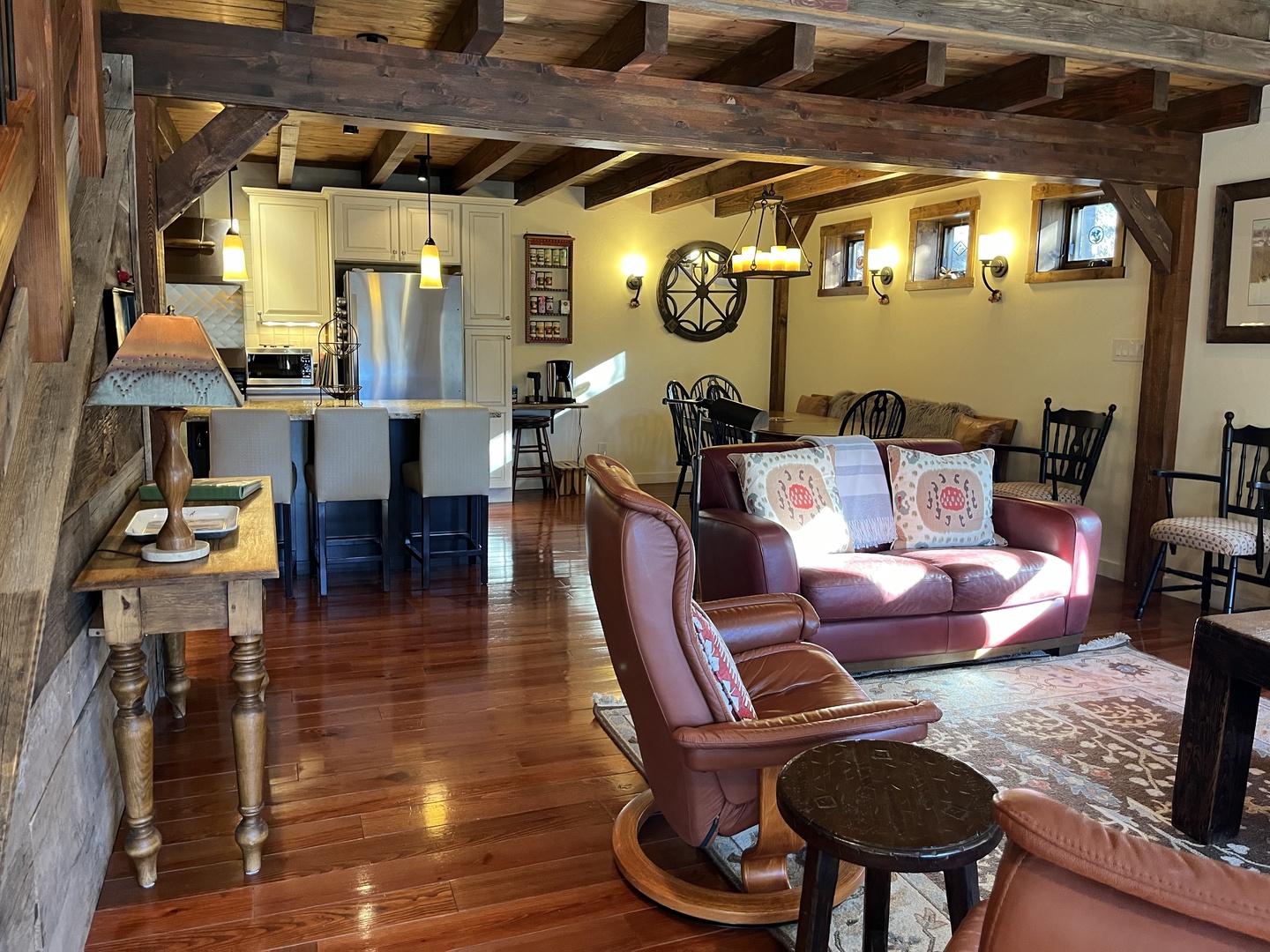 Living area and sideboard