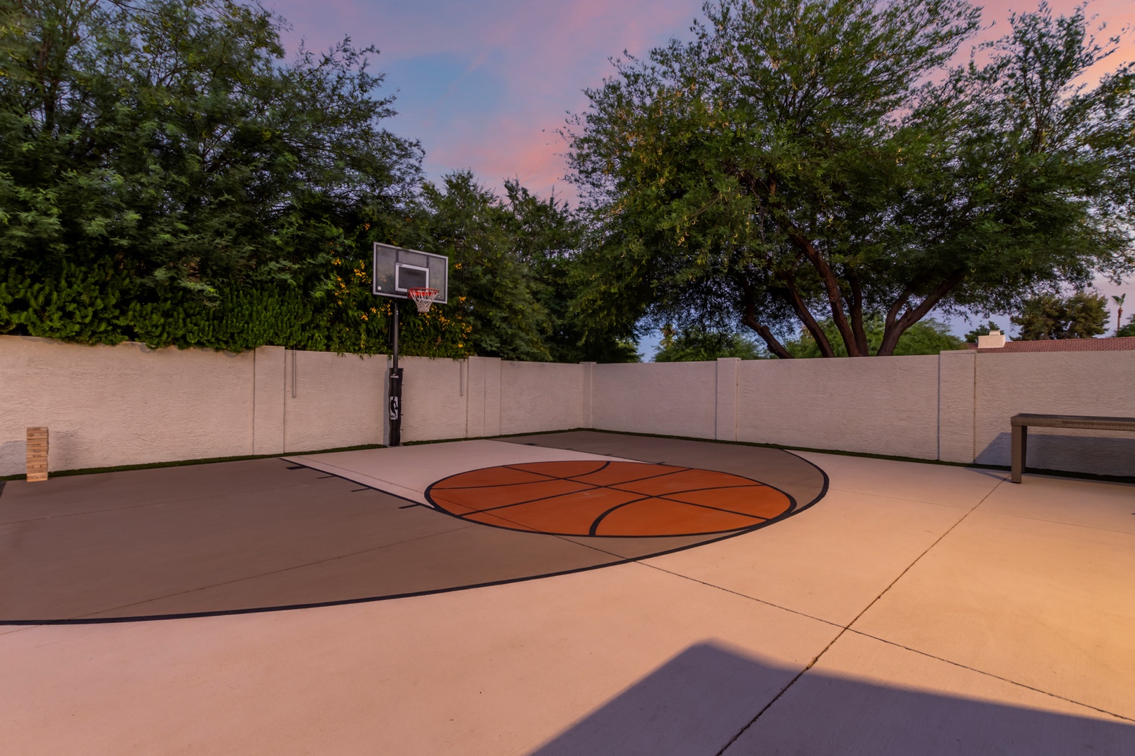 Basketball half-court
