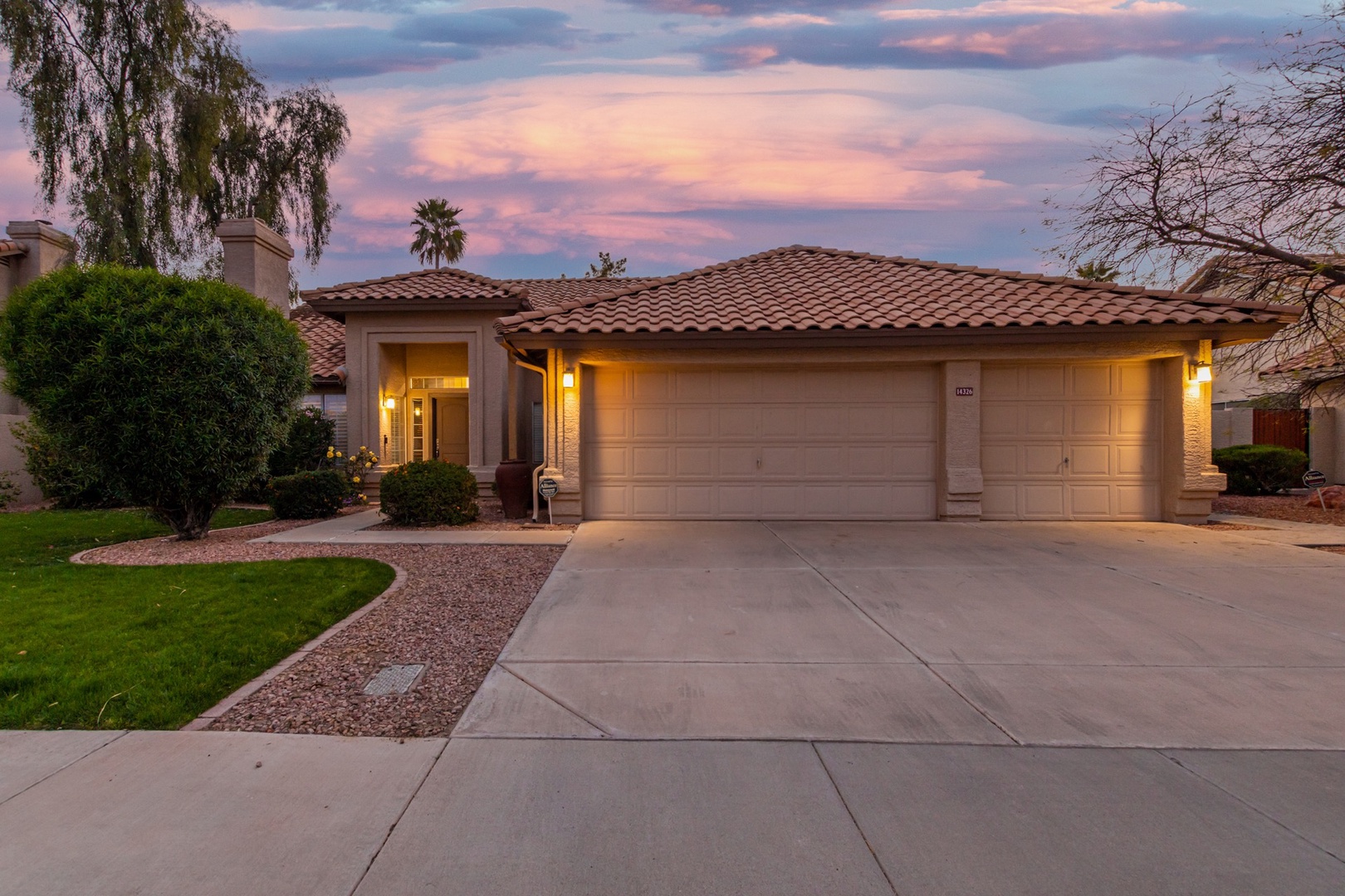 Front of Home in Twilight