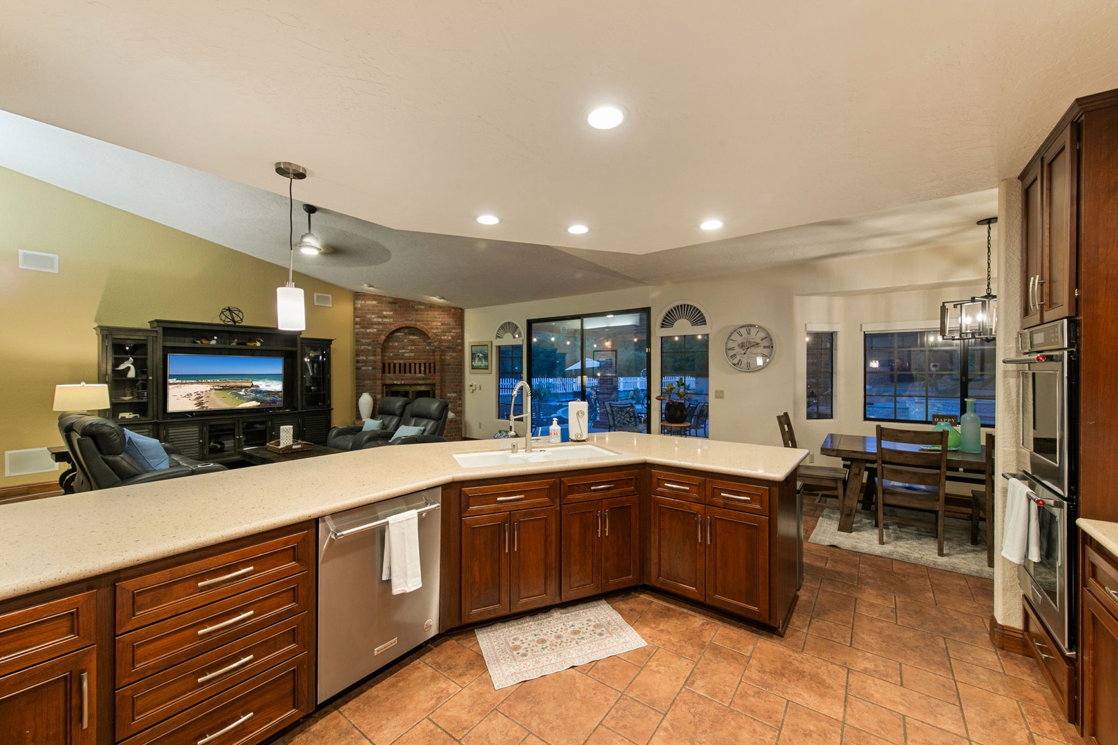 Your gourmet kitchen flows seamlessly into the living area, perfect for entertaining while you cook.
