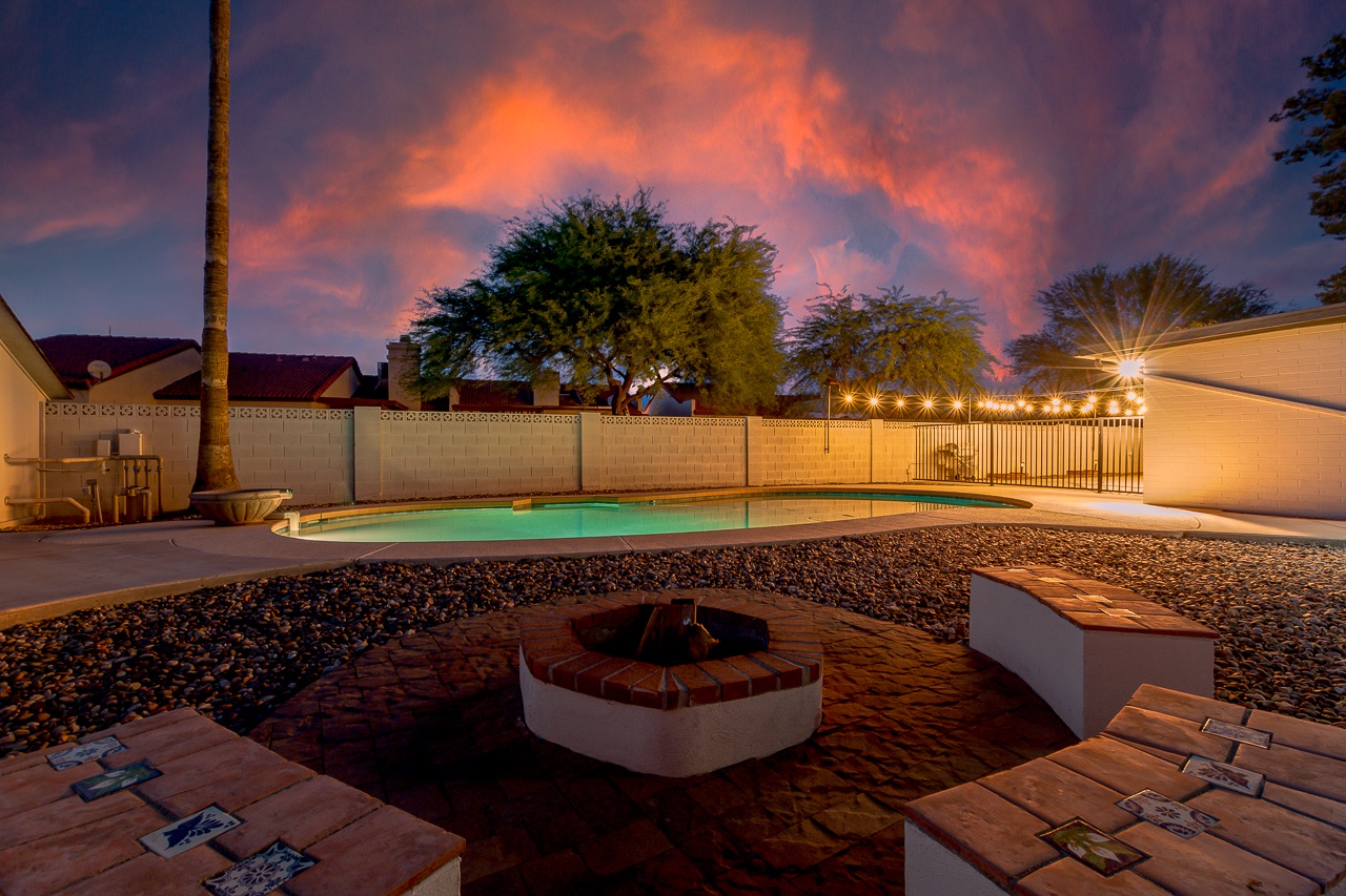 Fire pit area