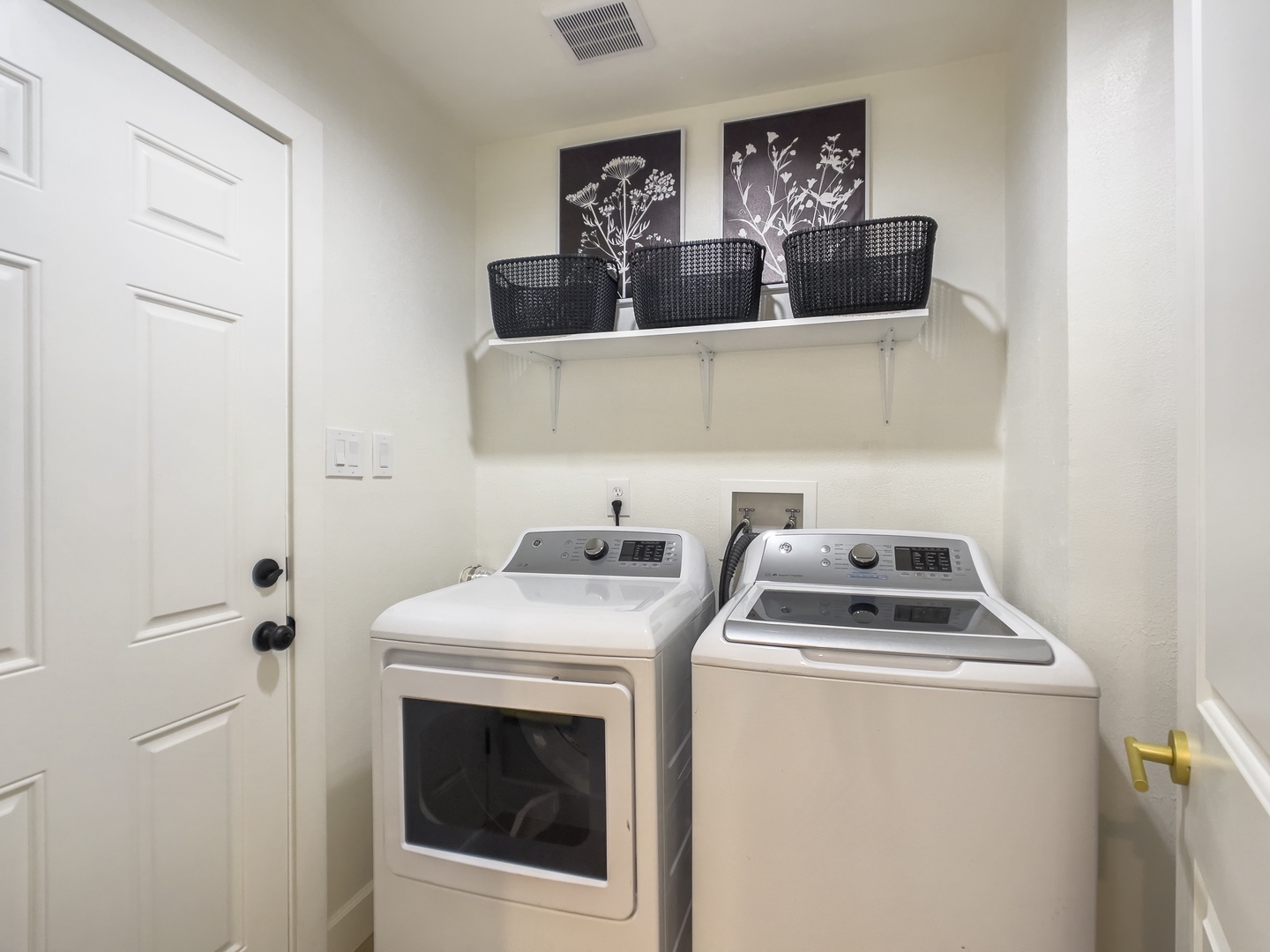 Washer and Dryer are available. Complimentary detergent available