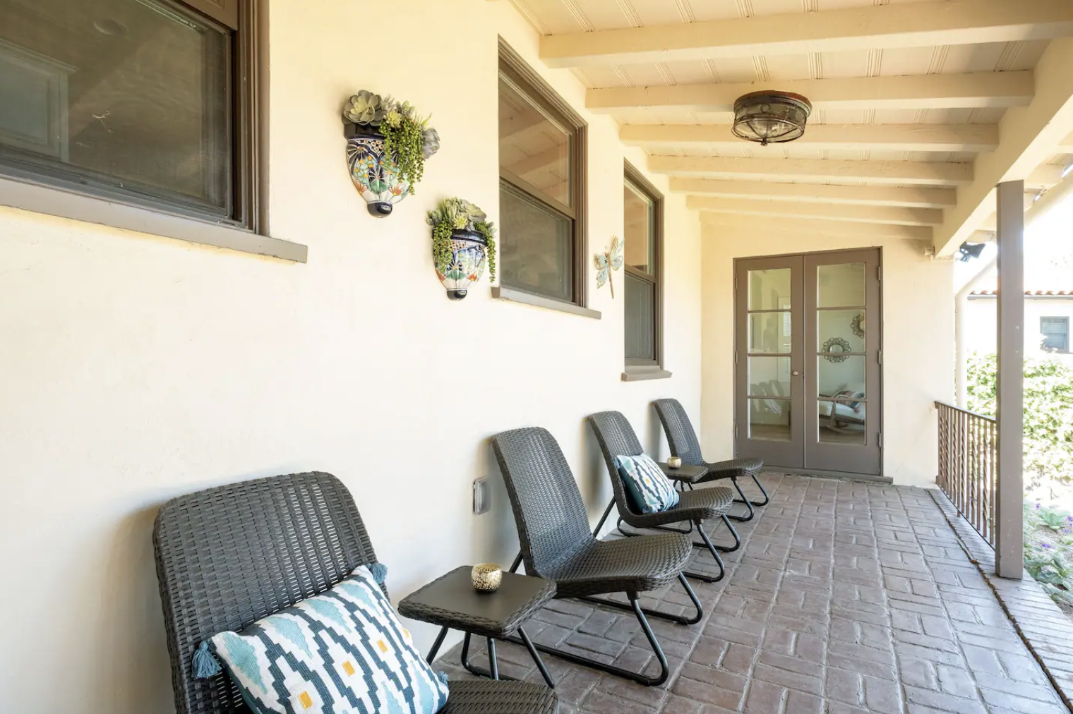 Enjoy a morning cup of coffee or an evening drink on the front patio