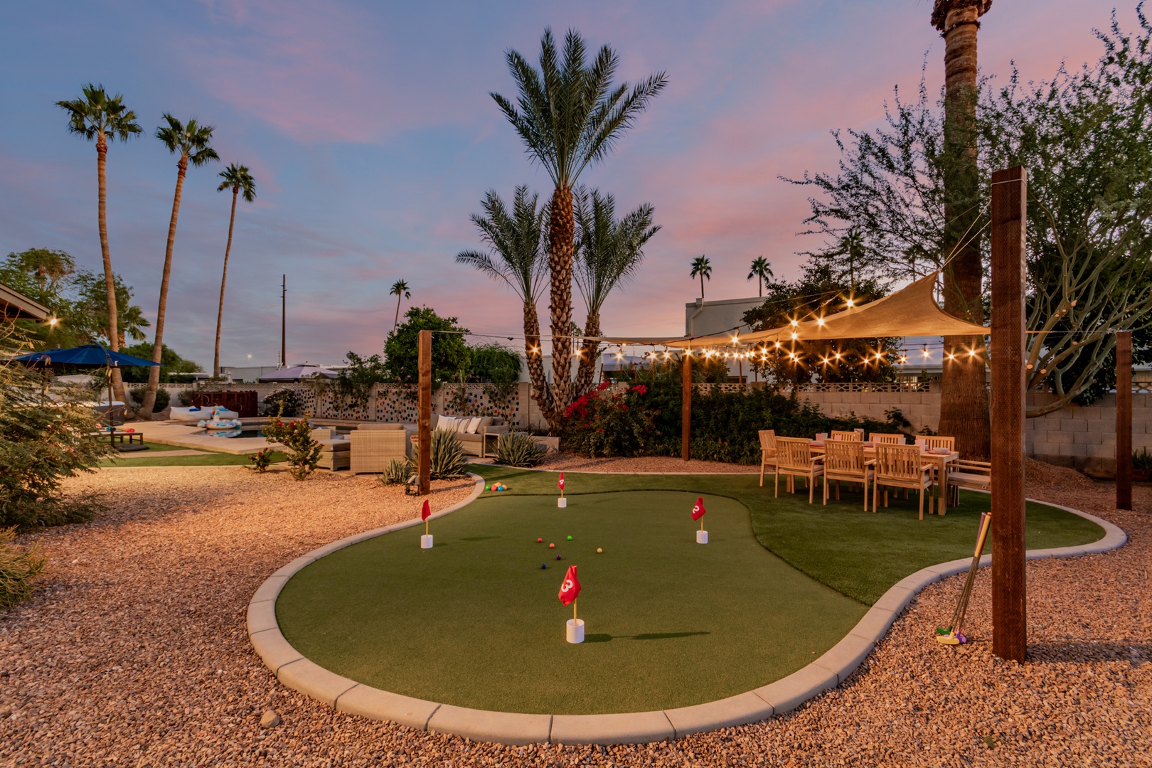 putting green to practice your short game