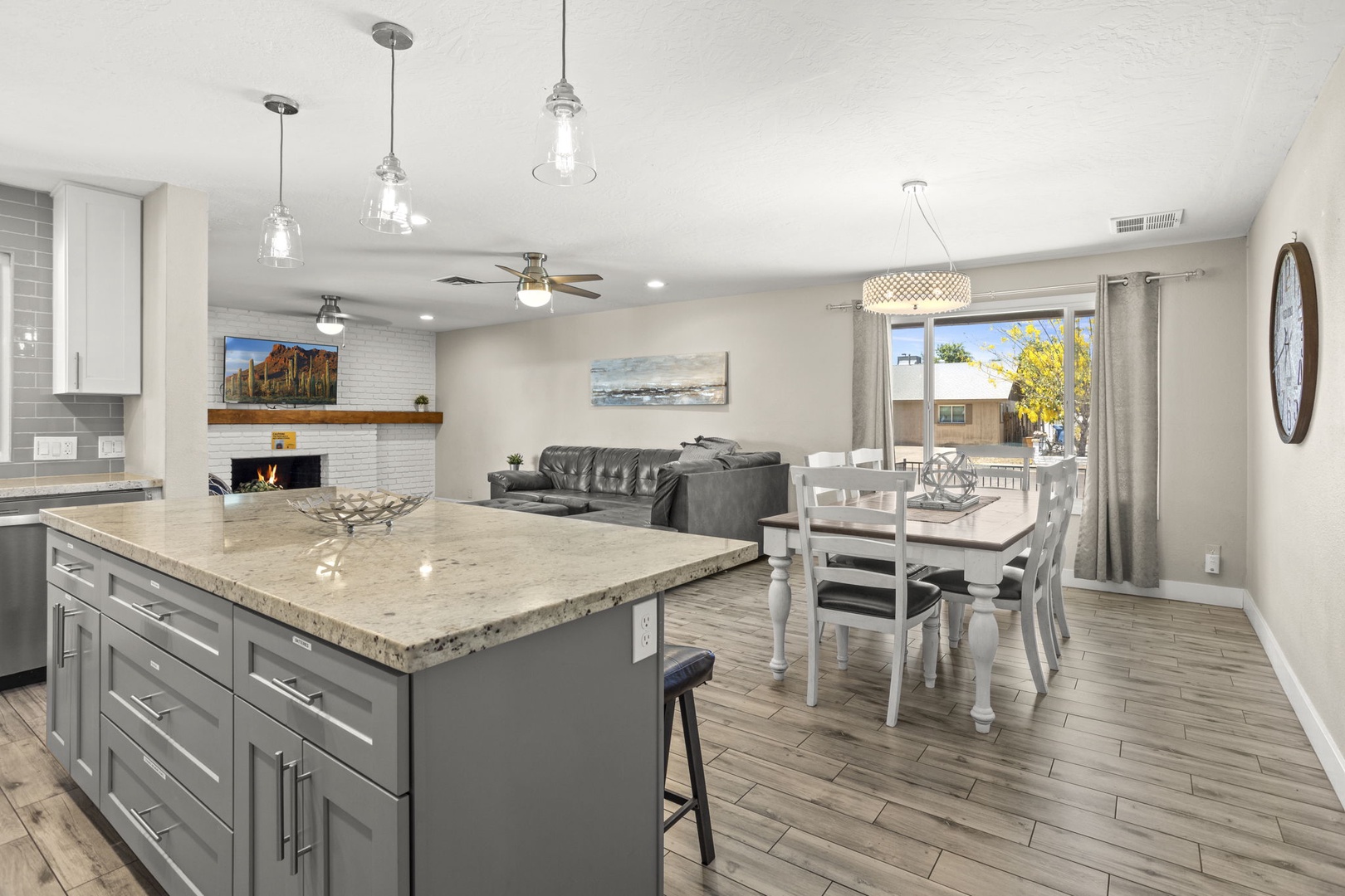 Kitchen Island and Dining Table