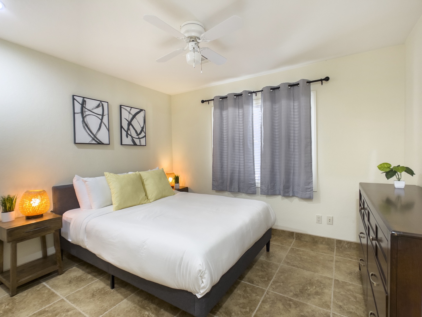 Bedroom 2 with one queen bed