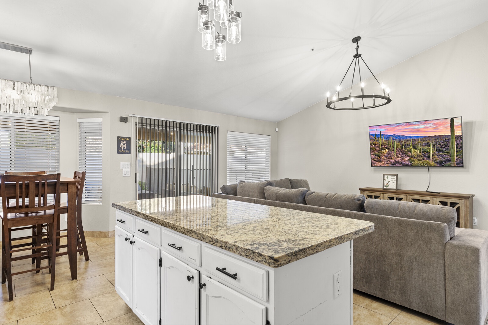 Kitchen island for lazy mornings