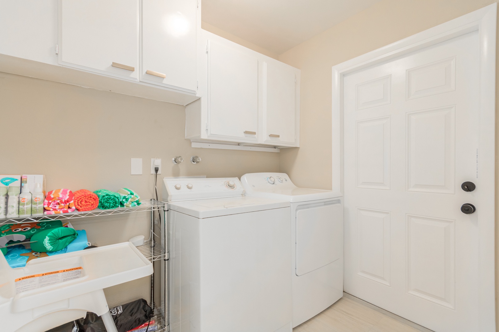 Washer and Dryer are available. Complimentary detergent available