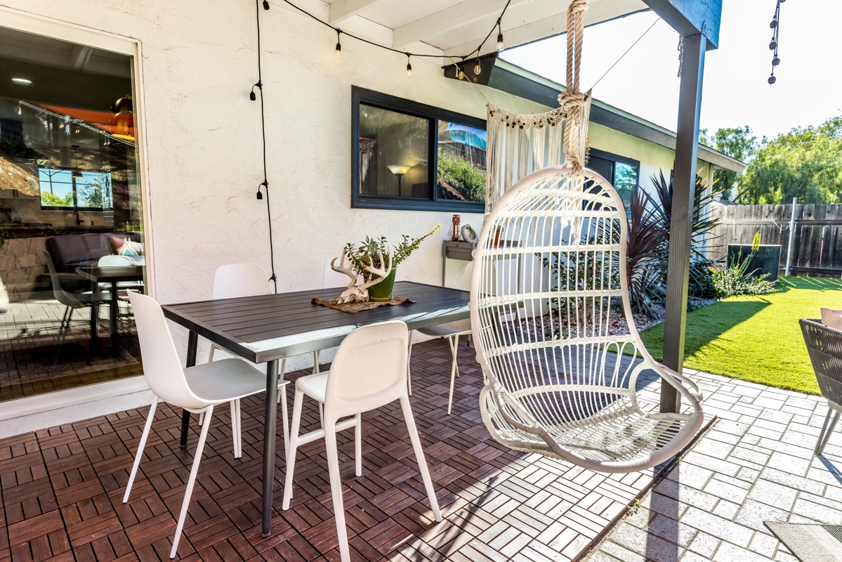 Cozy and cute back patio area