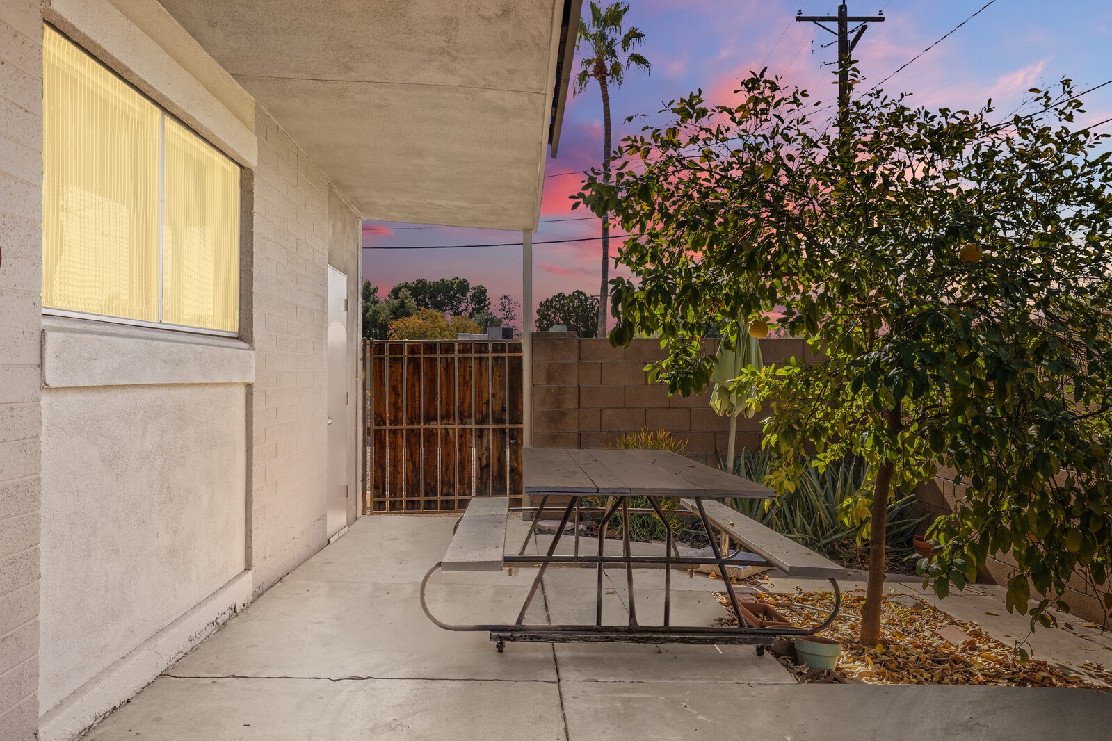 Back Patio with outdoor dining area