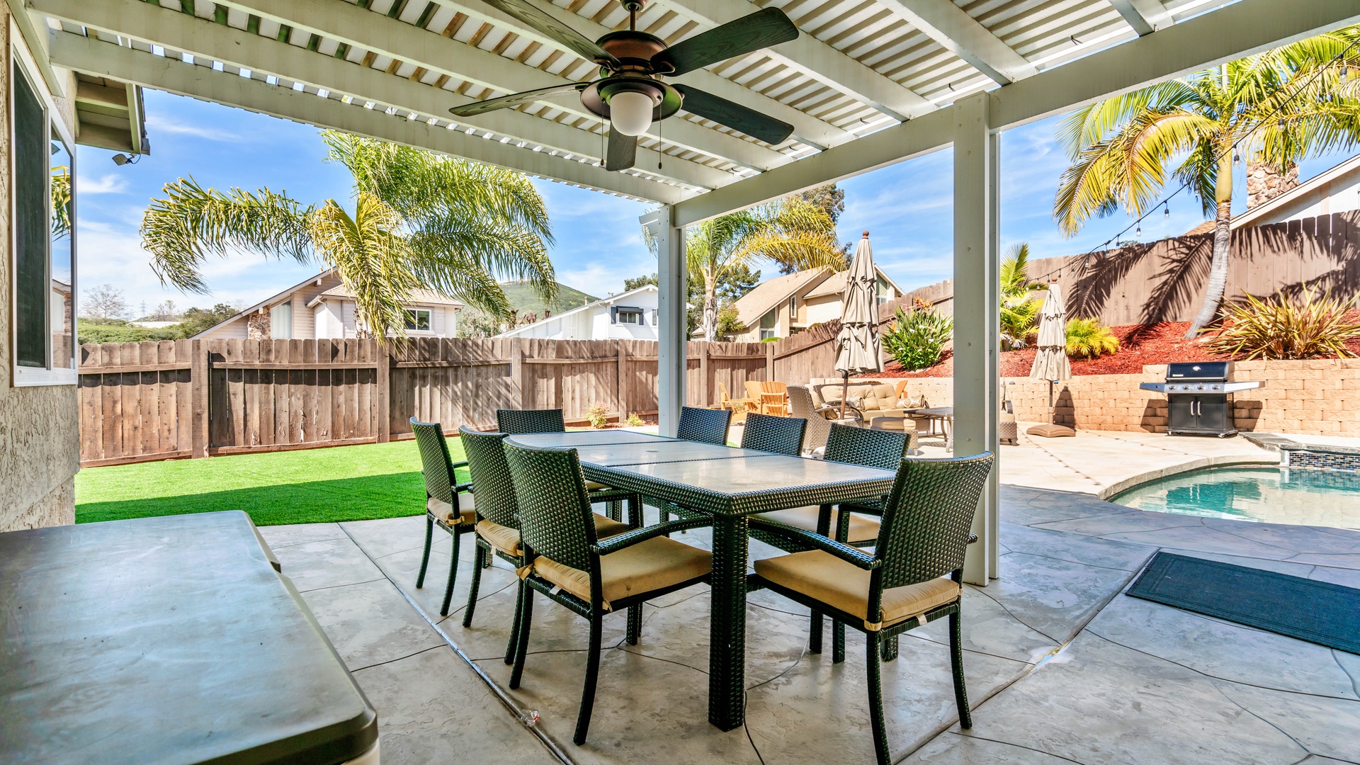 Outdoor dining area