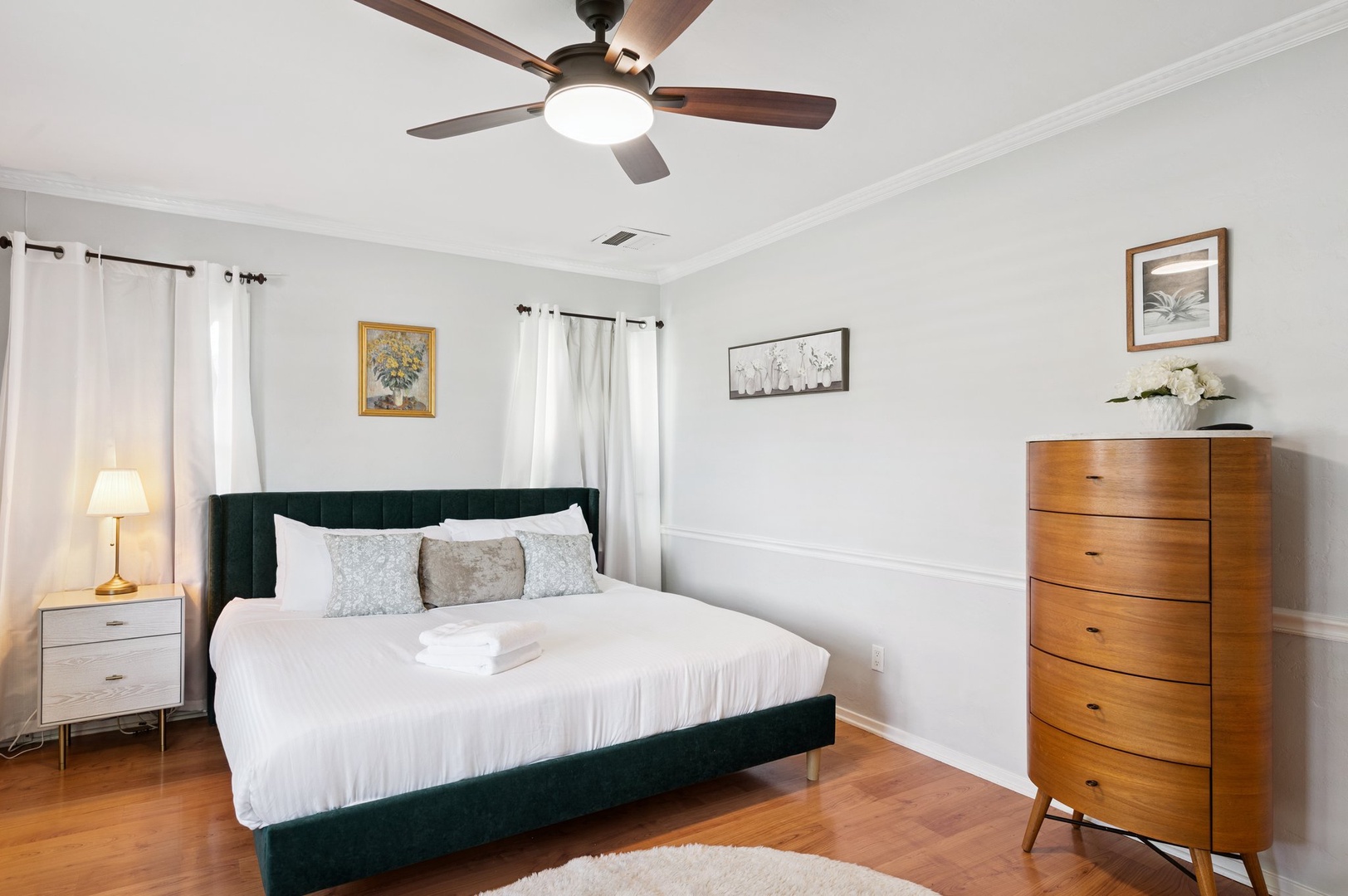 Primary Bedroom: King Bed