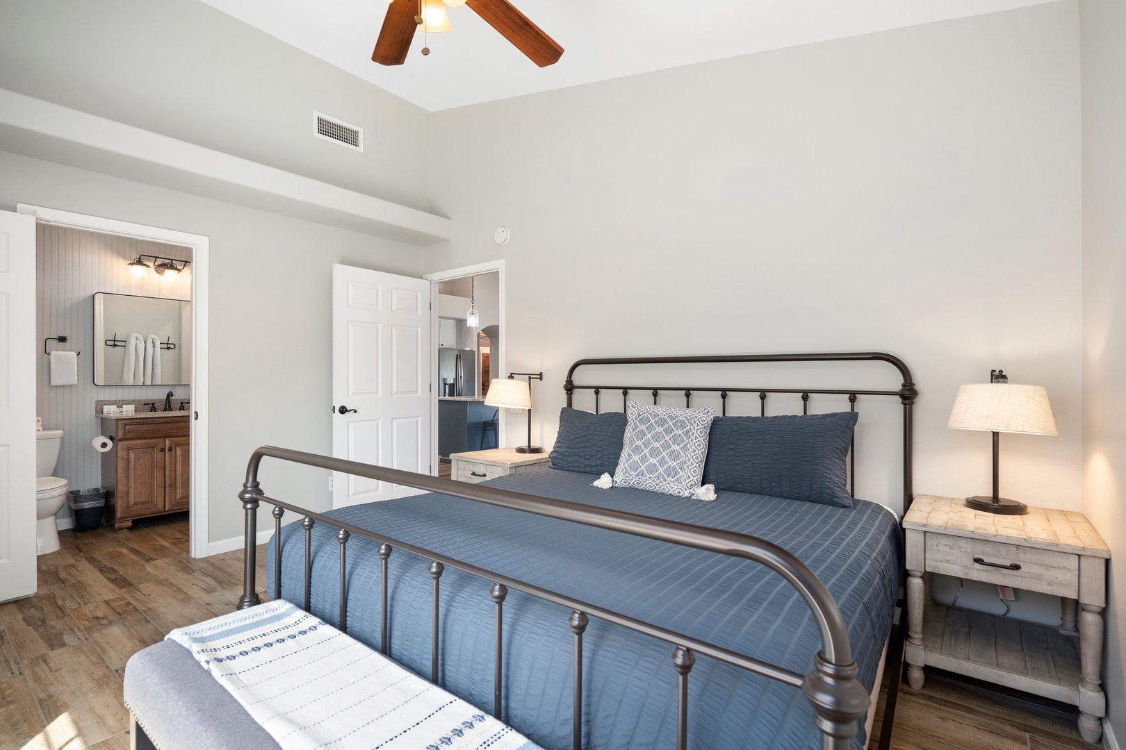 Second Suite — King bed with ensuite bath, perfect for a second couple or anyone who'd appreciate their own space.