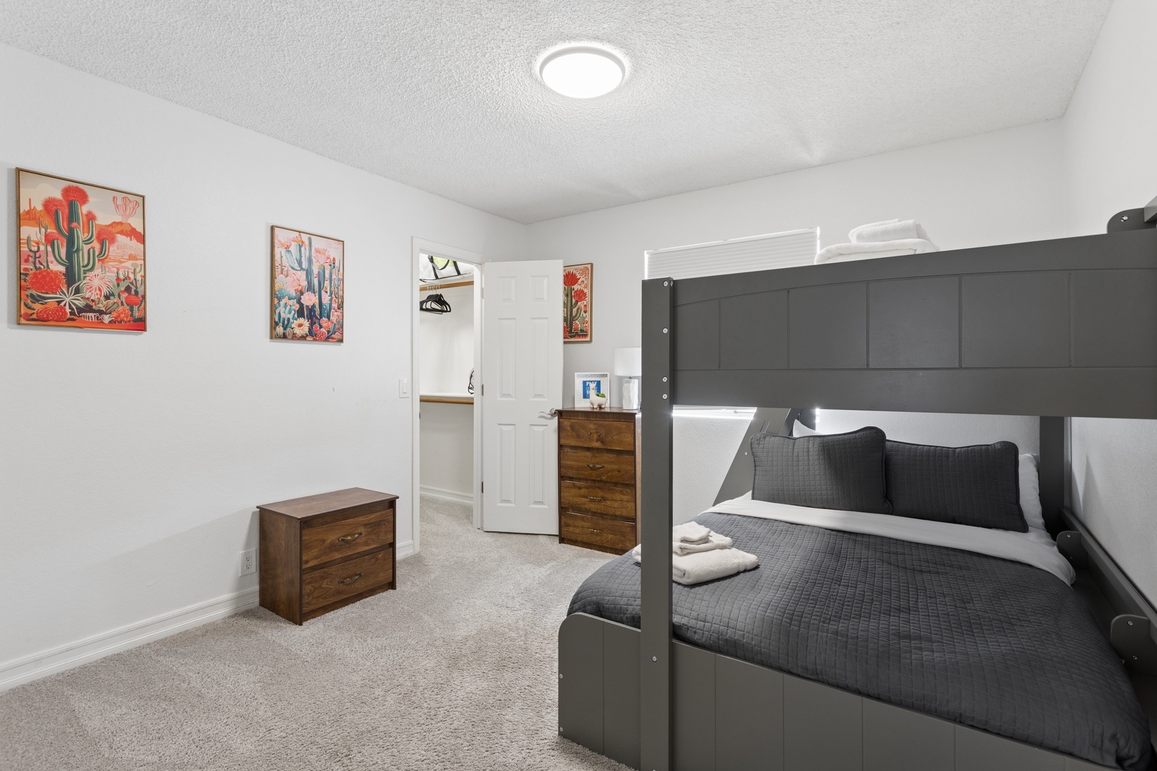 Bedroom 4: One bunk bed (top single, bottom full) + Rollaway bed