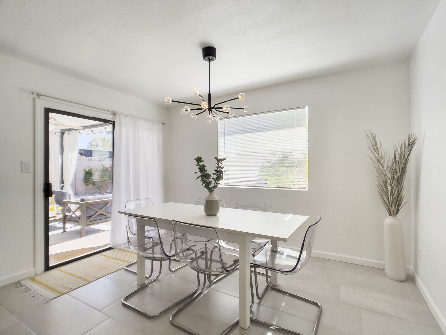 Dining room off of the kitchen