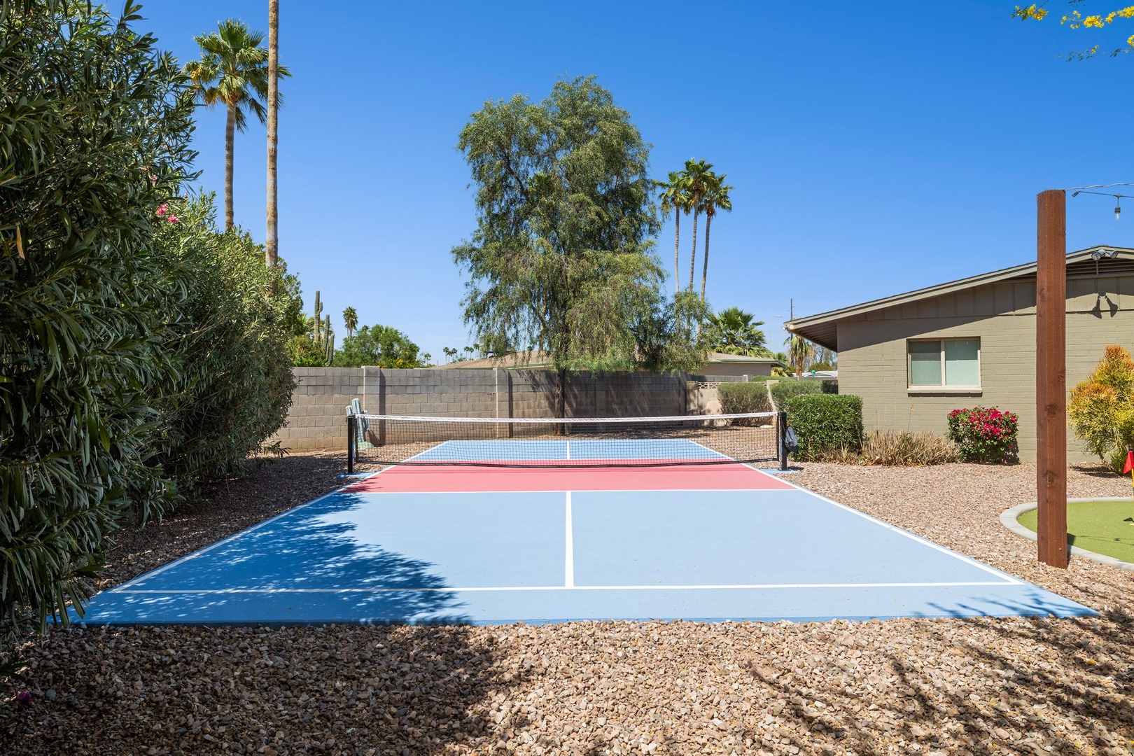 Private pickleball court