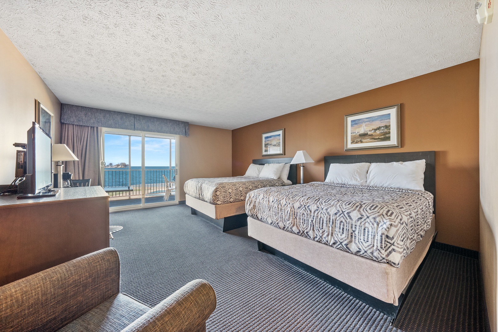 Experience Ultimate Relaxation with 2 Queen Beds at Bayshore Resort on Put-in-Bay Island