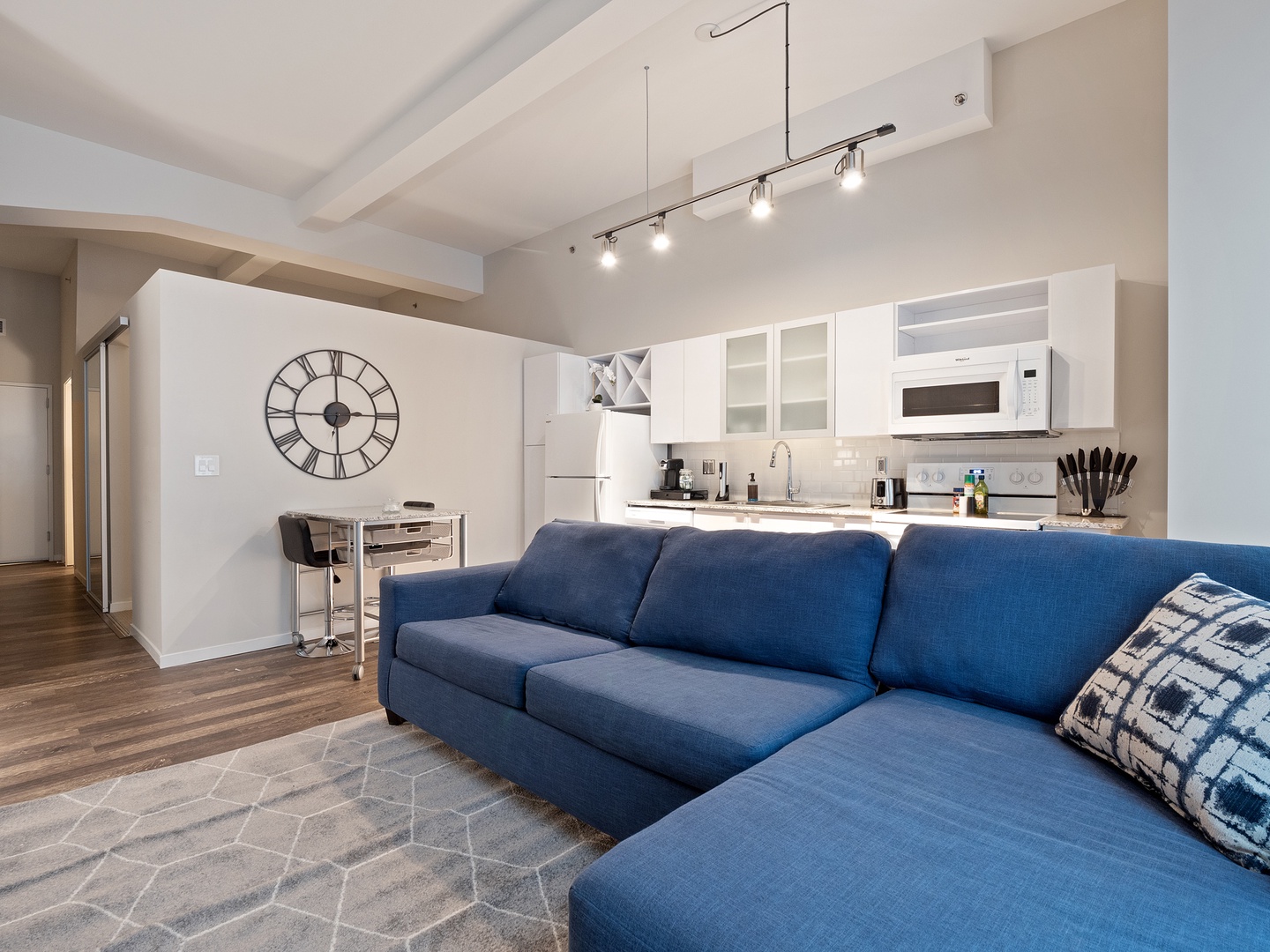 Relax and unwind in this serene and peaceful living room