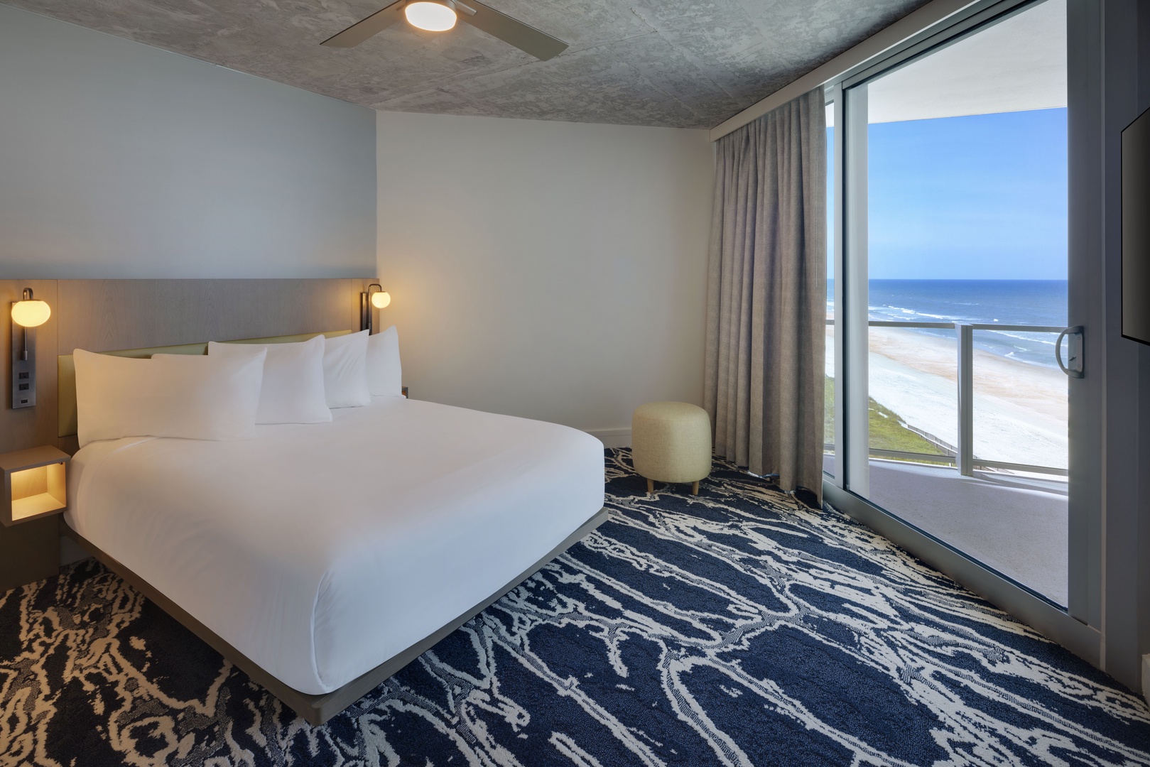 Seaside Dreams: Unwind and Recharge in the Bedroom with Ocean Vistas