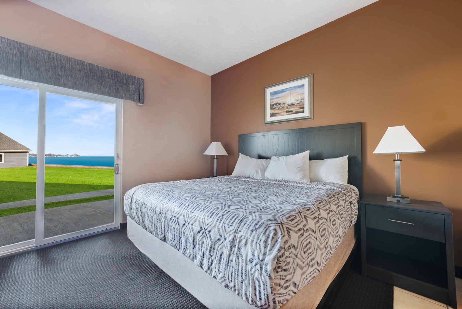 Experience ultimate luxury in our King Room with stunning lake views