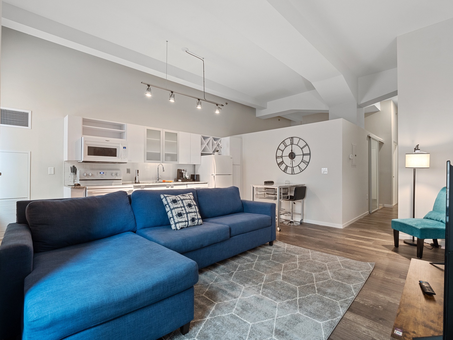 Relax and unwind in this serene and peaceful living room