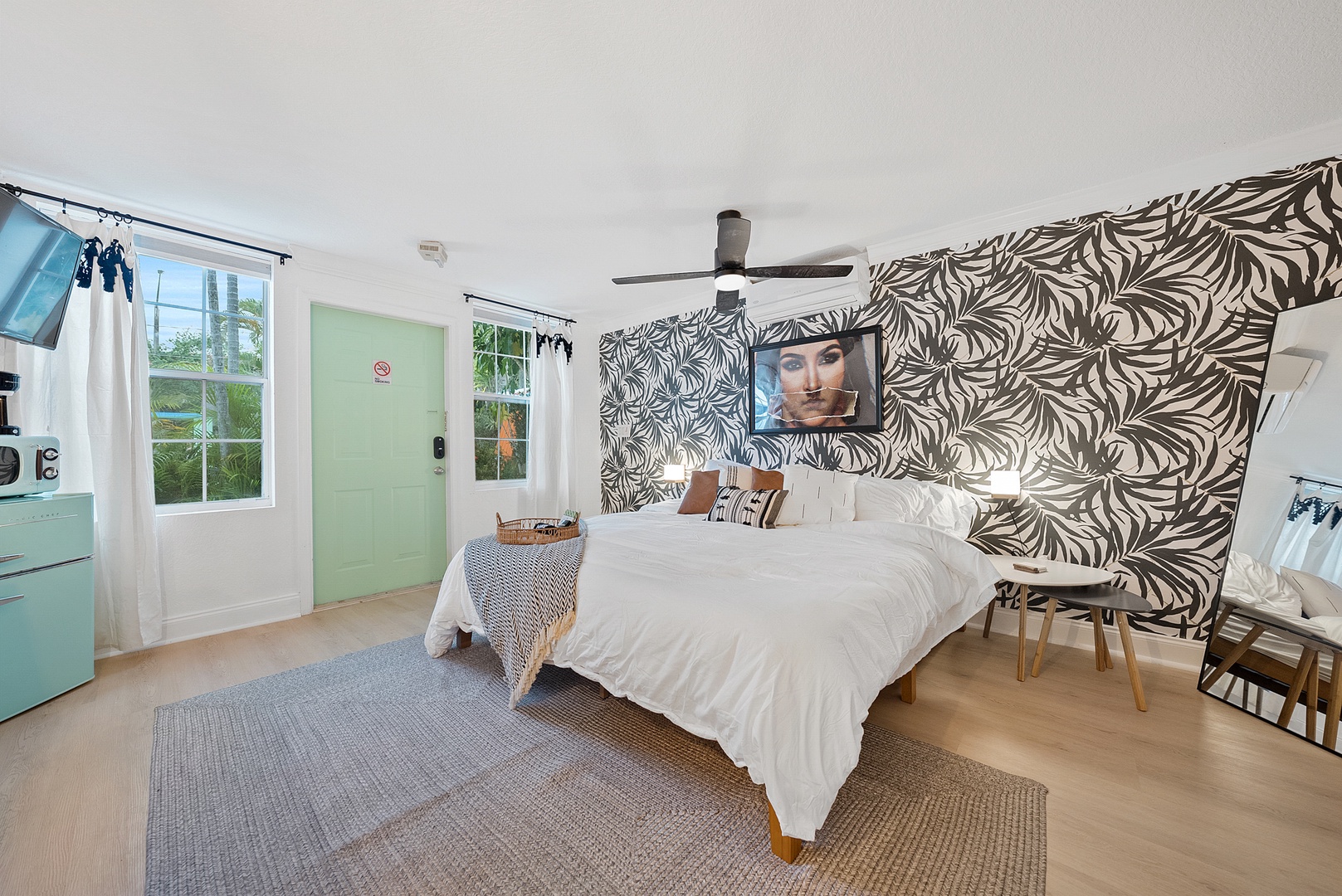 Spacious King room with direct access to the pool deck