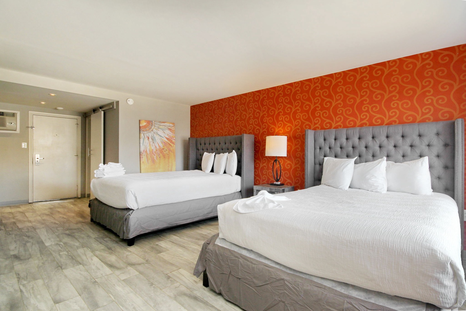 Roomy double queen with ample storage