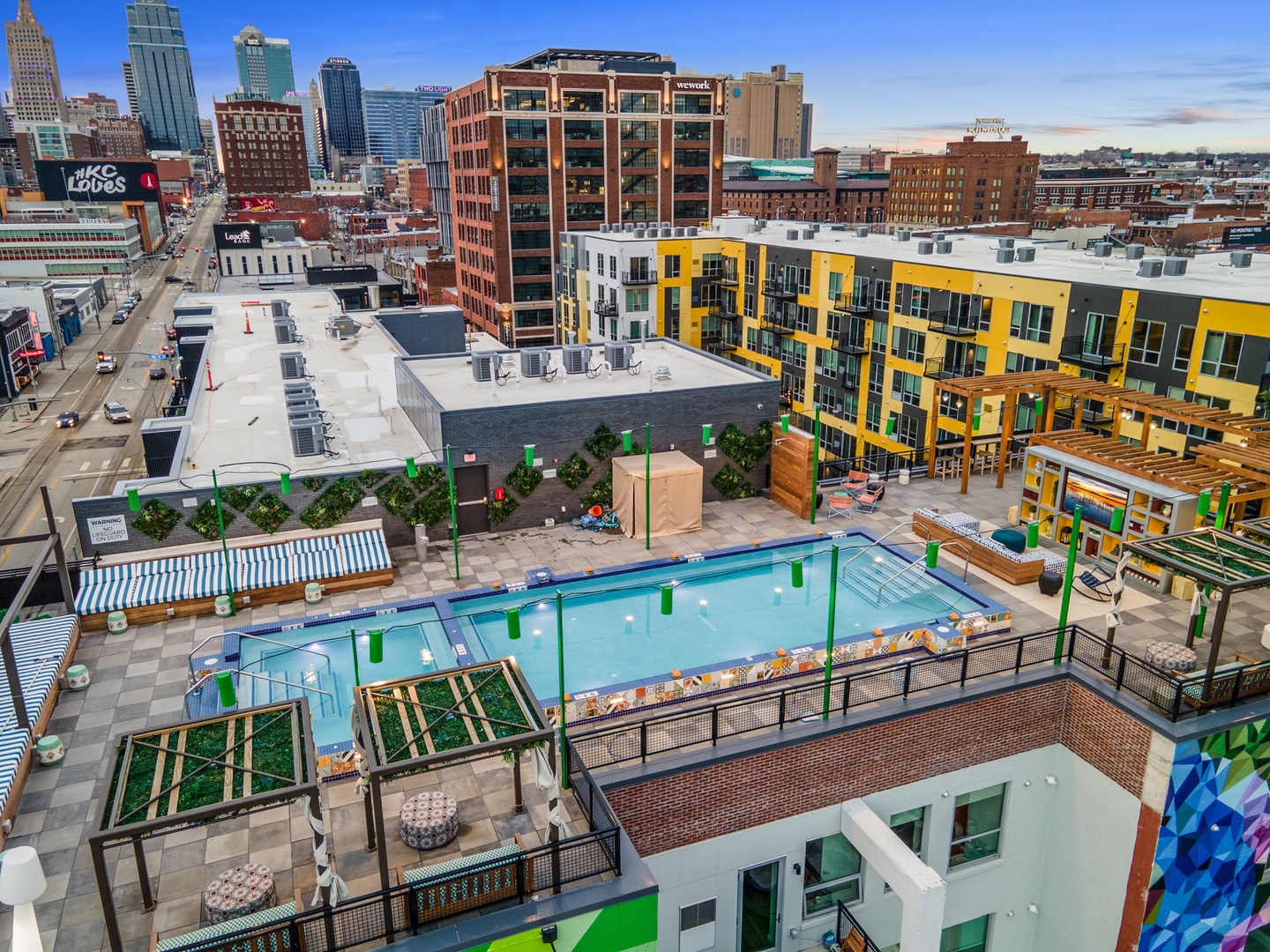 Top View of KC Club Rooftop