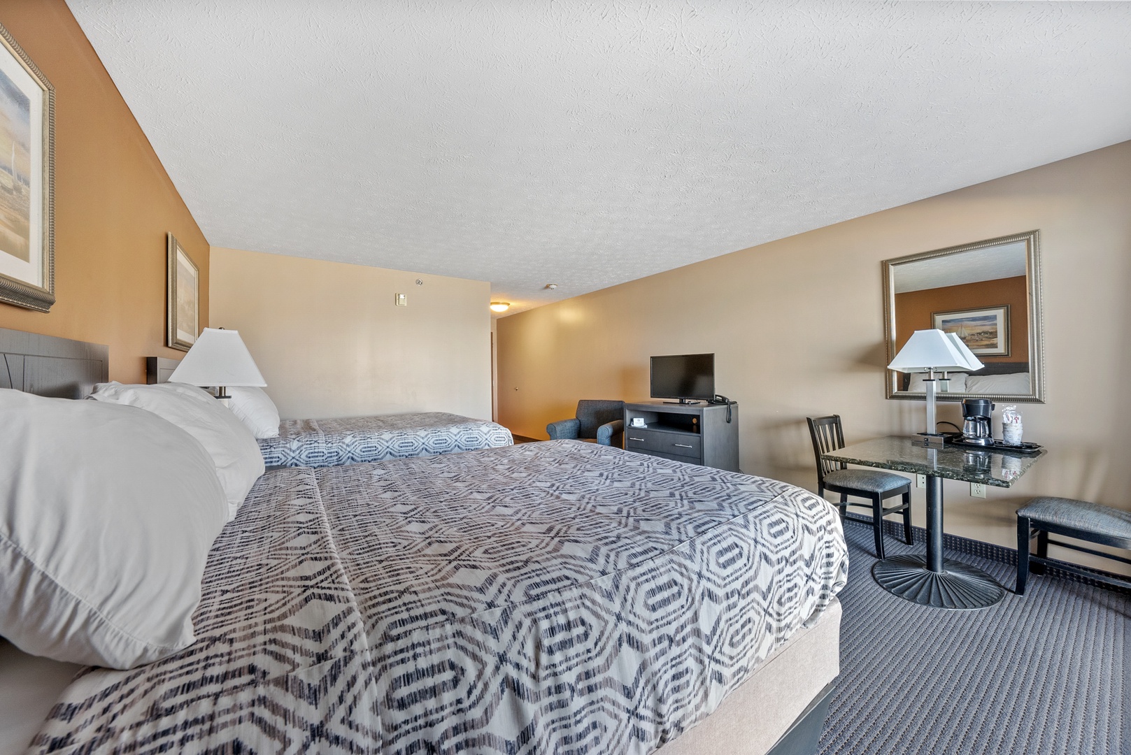Unwind in Spacious Comfort with Our Double Queen Room