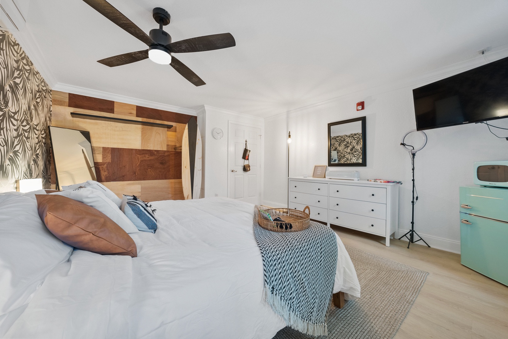Spacious King room with direct access to the pool deck