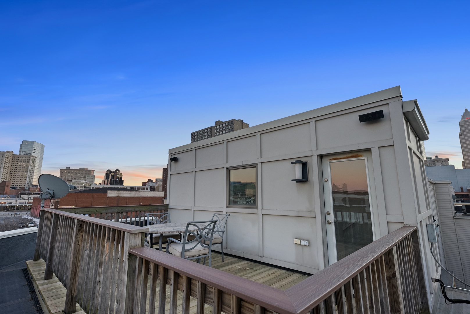 Deck on Downtown Cleveland Luxury Rental Home