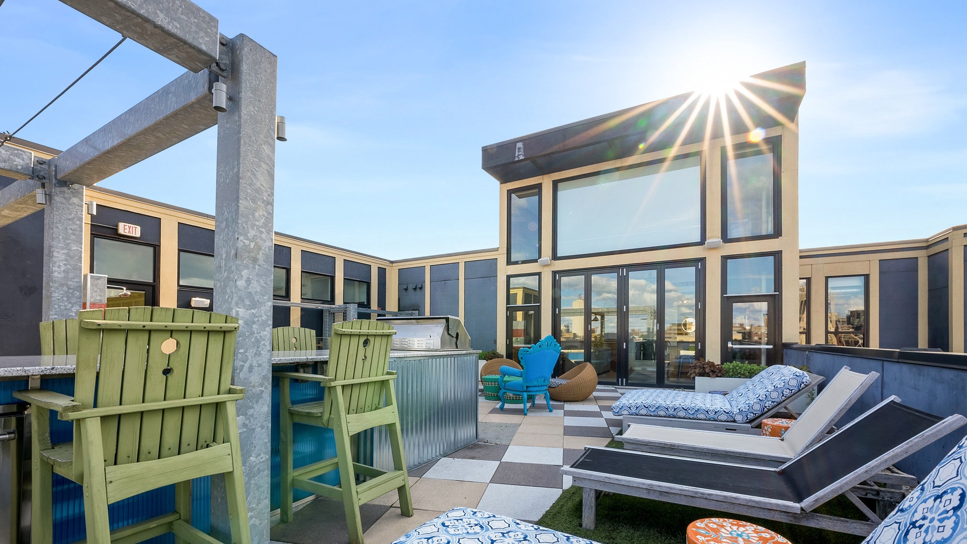 roof deck luxurious hotel in ann arbor