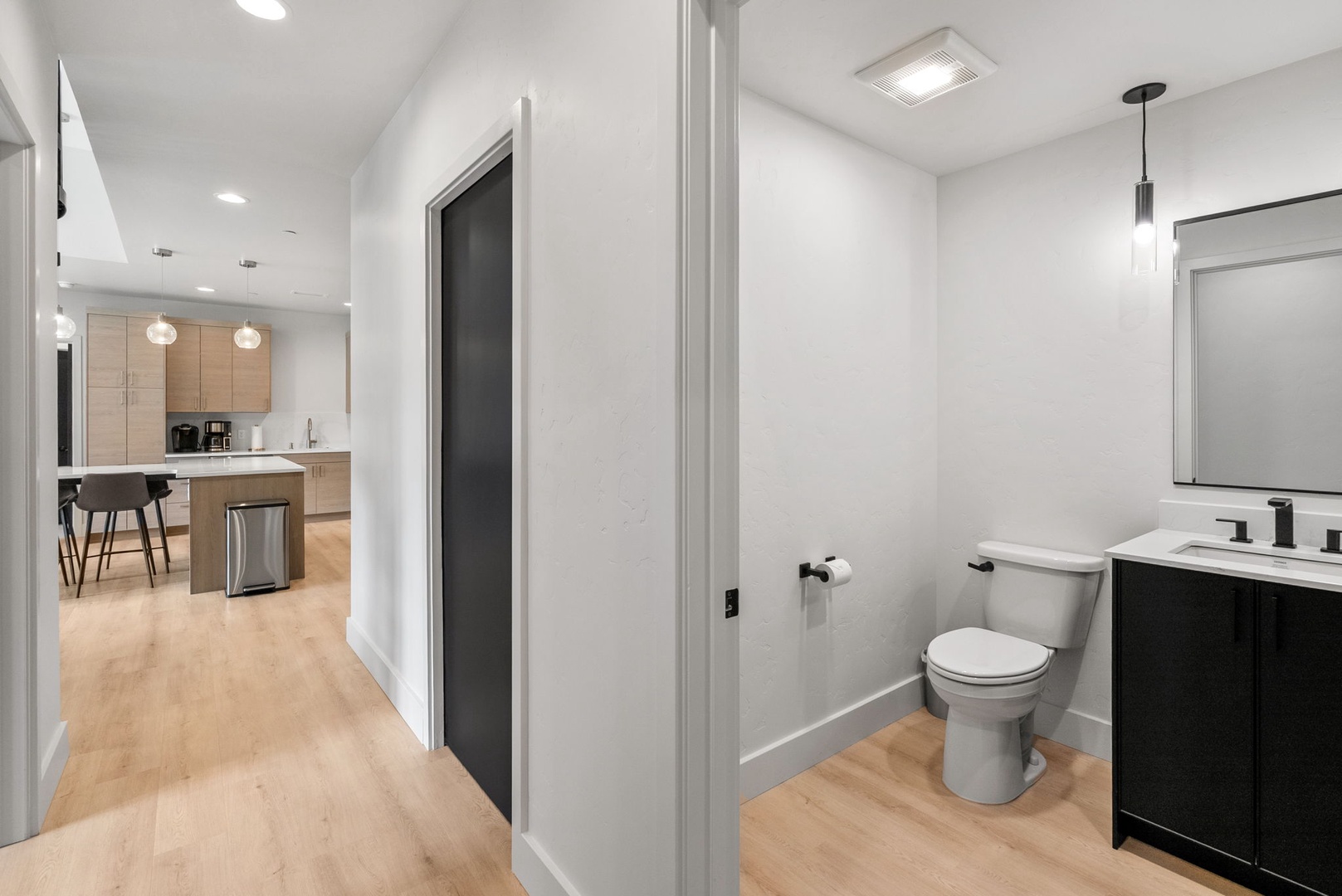 Modern, open-concept living with sleek finishes and contemporary style. Your bright, airy space features light wood flooring, a well-equipped kitchen, and a stylish bathroom—all designed for your comfort.