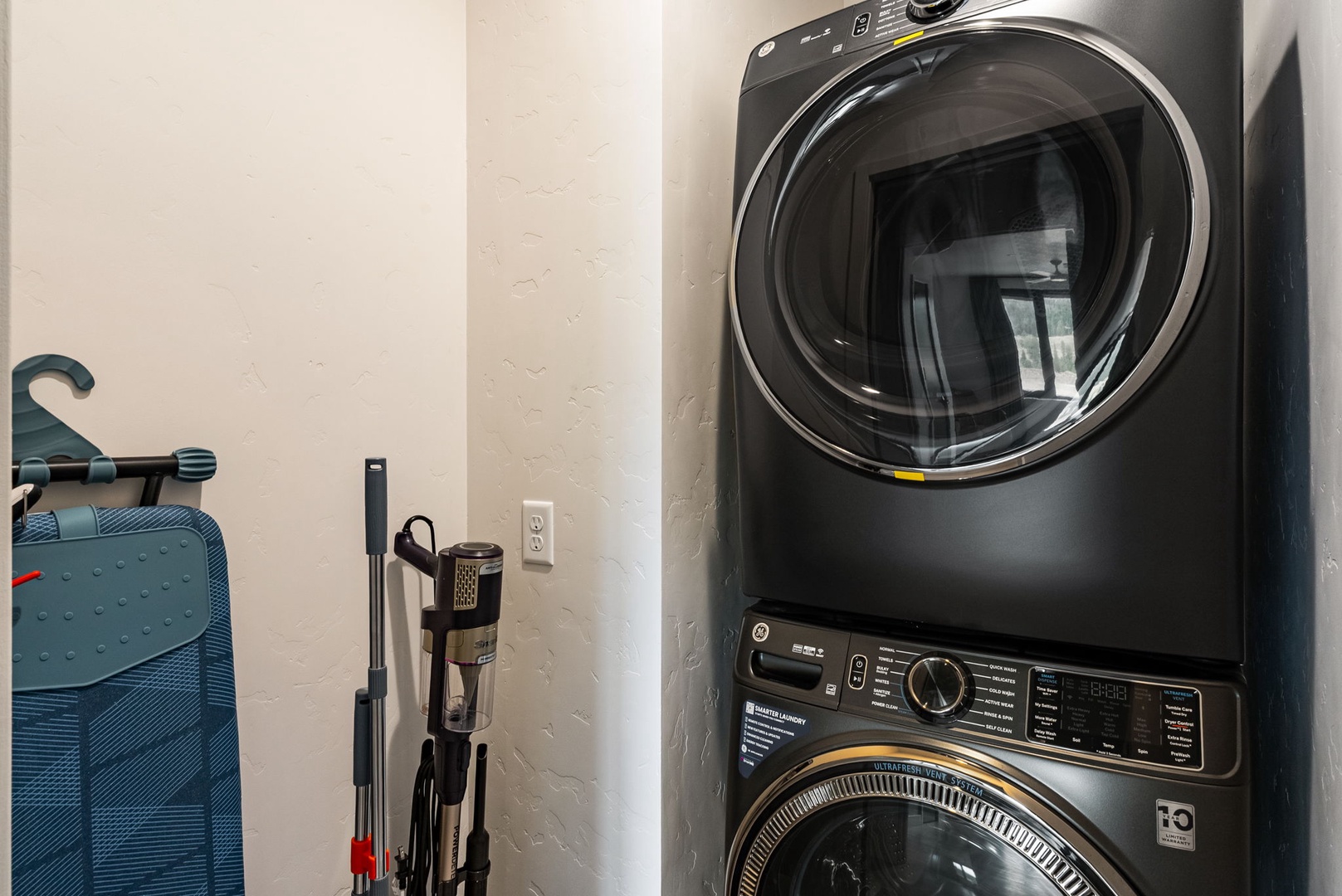 Keep your wardrobe fresh throughout your stay with convenient in-unit laundry facilities ready whenever you need them.