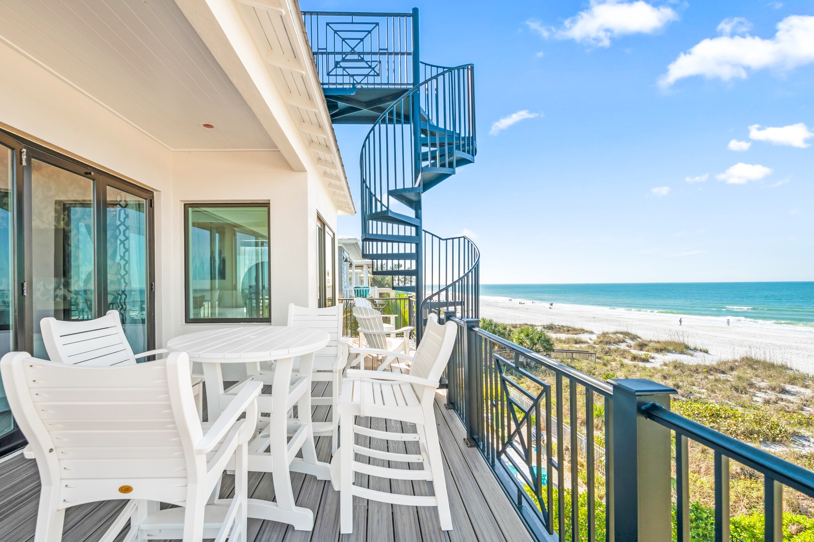 Balcony with Views of the Beach