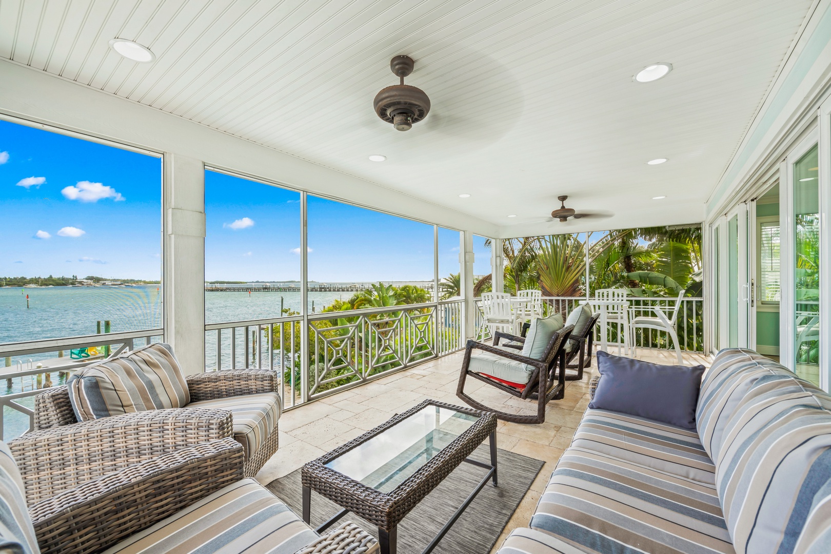 Upstairs Private Balcony - Water Views