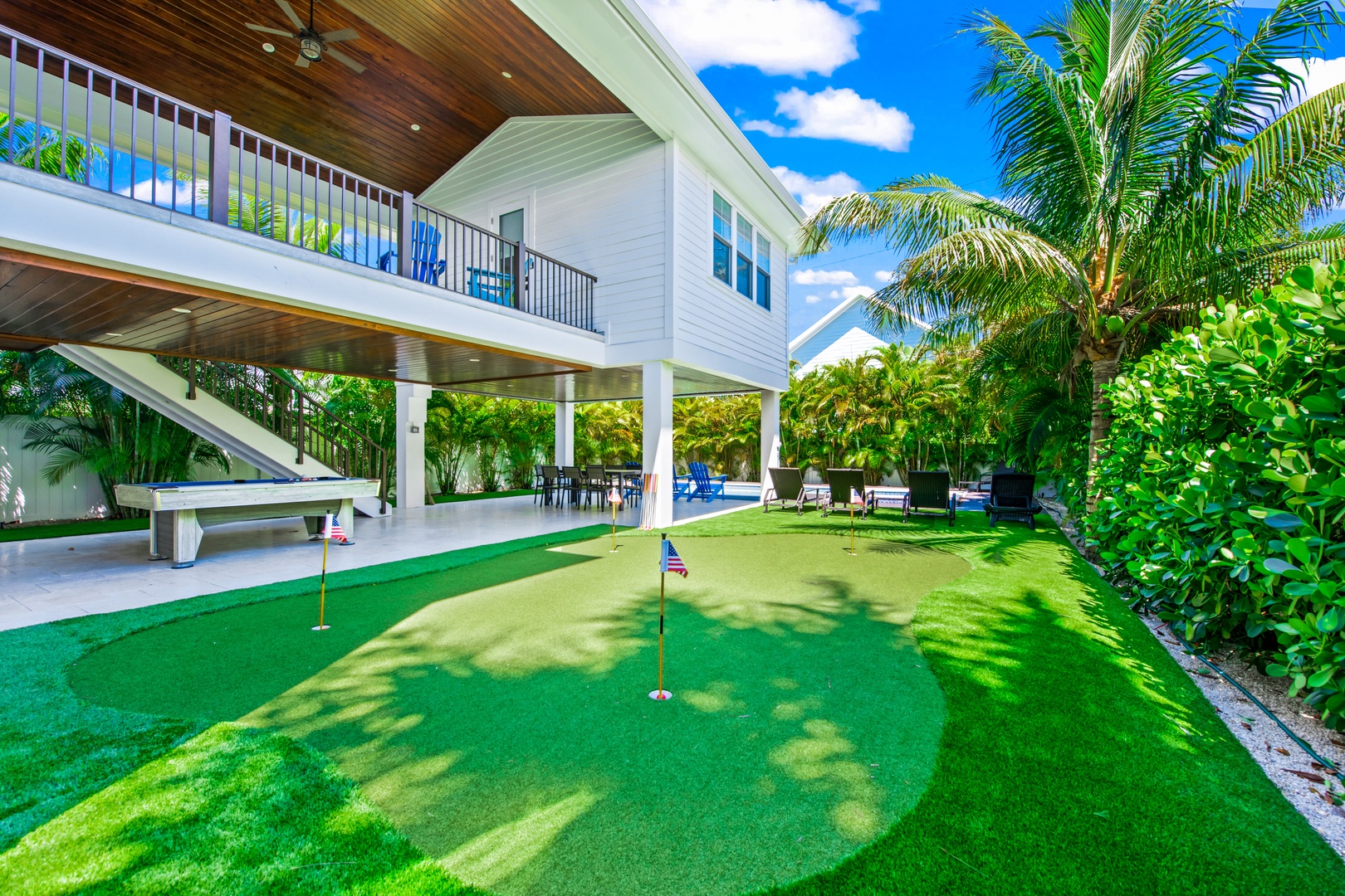 Private Backyard with Putting Green