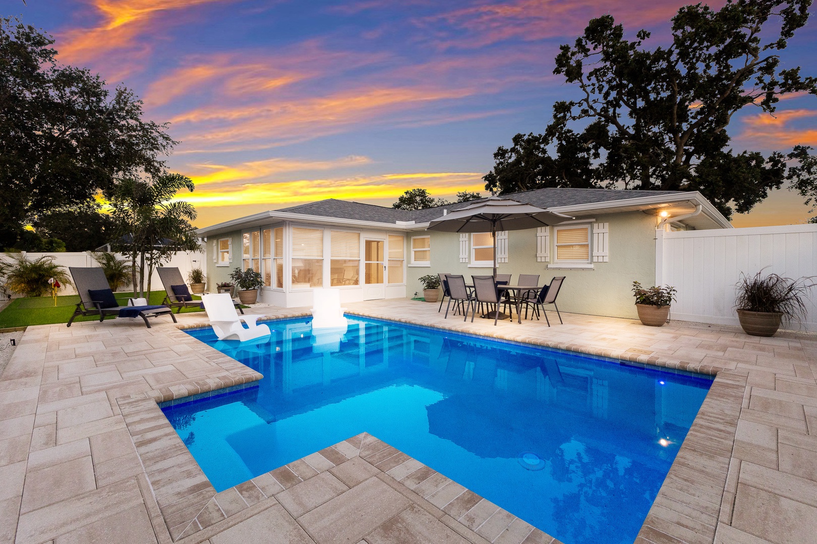 The Lilly Pad New Pool Lounge Area