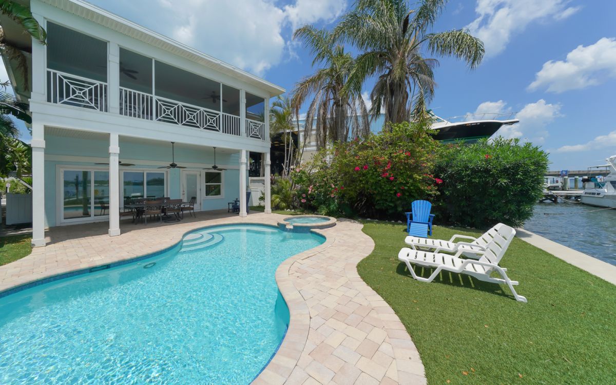 Poolside Backyard