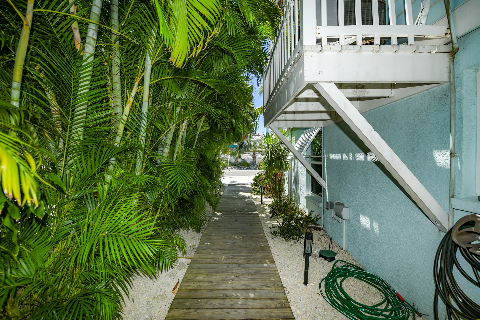 Side of Home Walkway to Pool Area