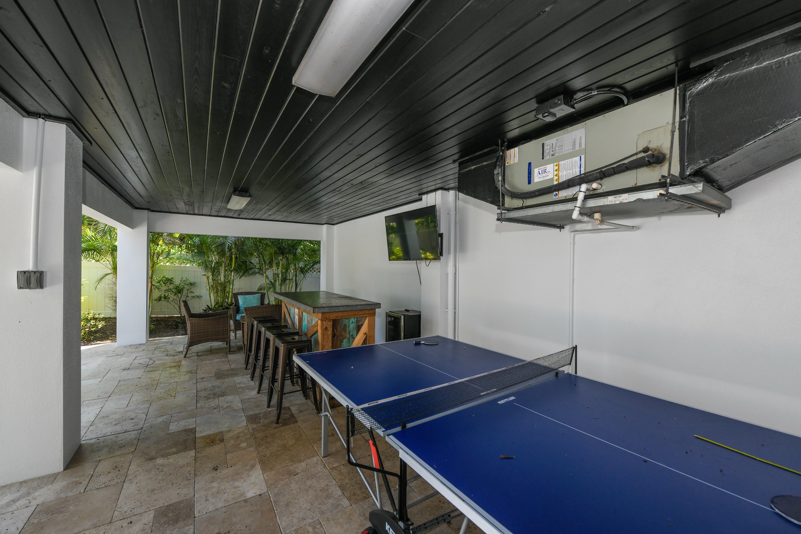 Outdoor Bar and Ping Pong Table