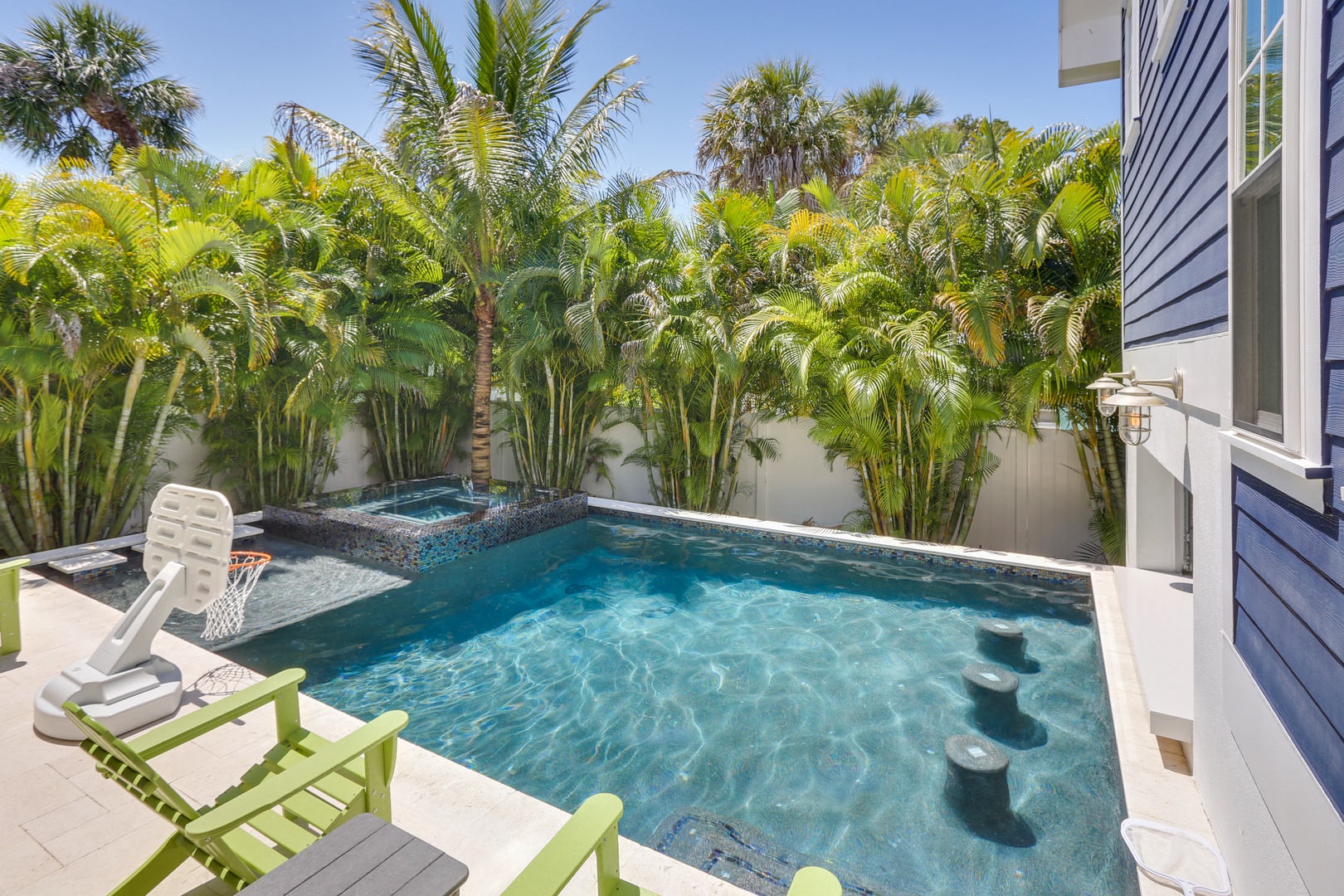 Pool View with Swim-Up Bar