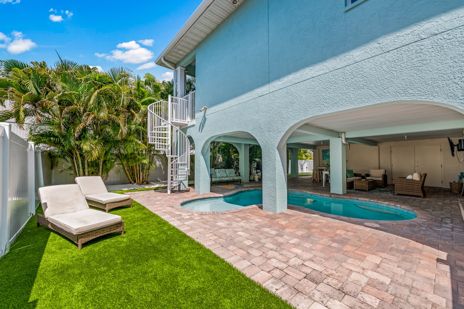 Large Private Backyard and Pool