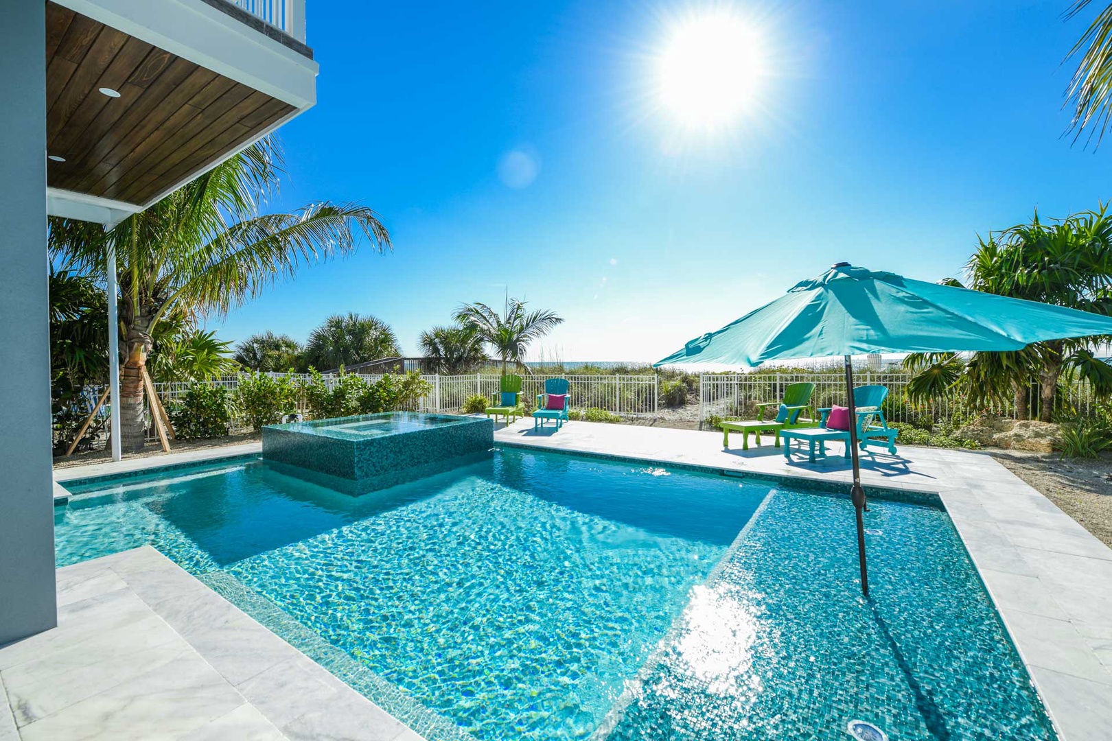 Beachfront Pool and Spa