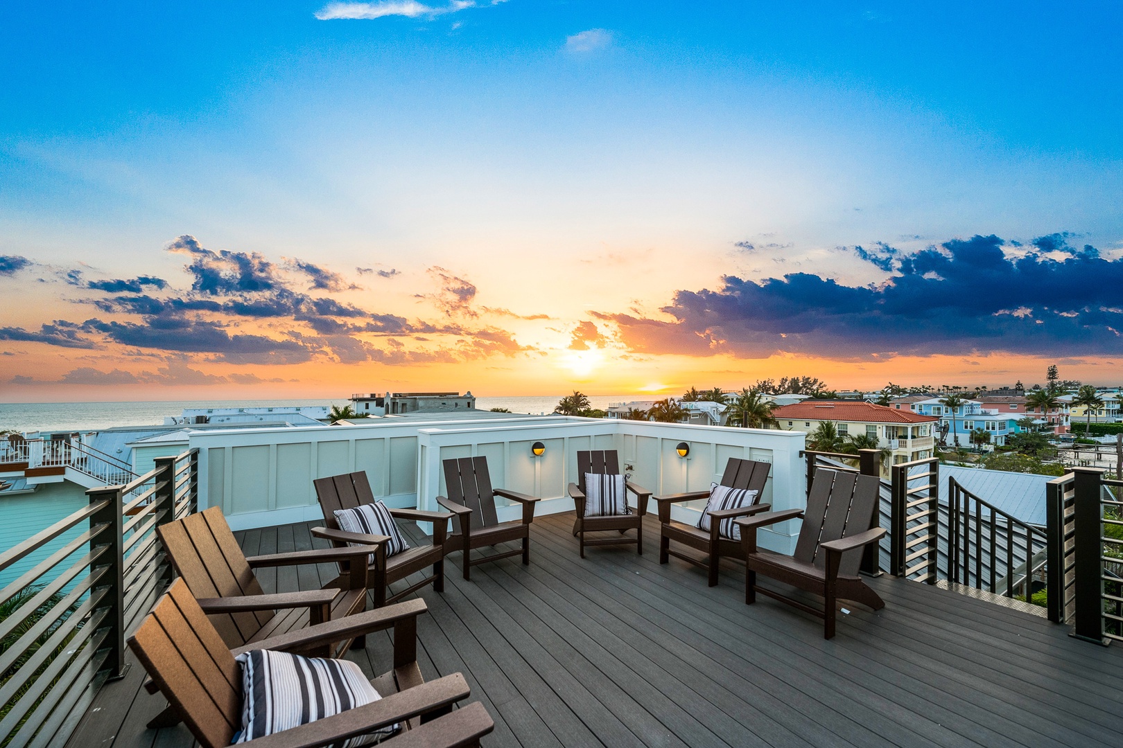 Rooftop Deck at twilight