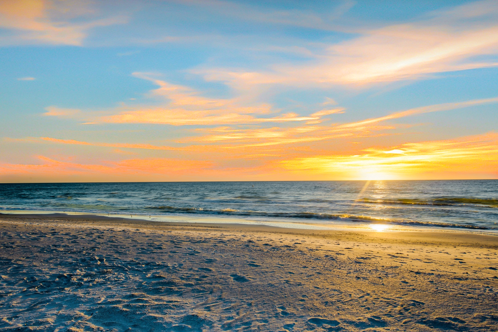 Sunset From Gulf Beaches - Bradenton Beach