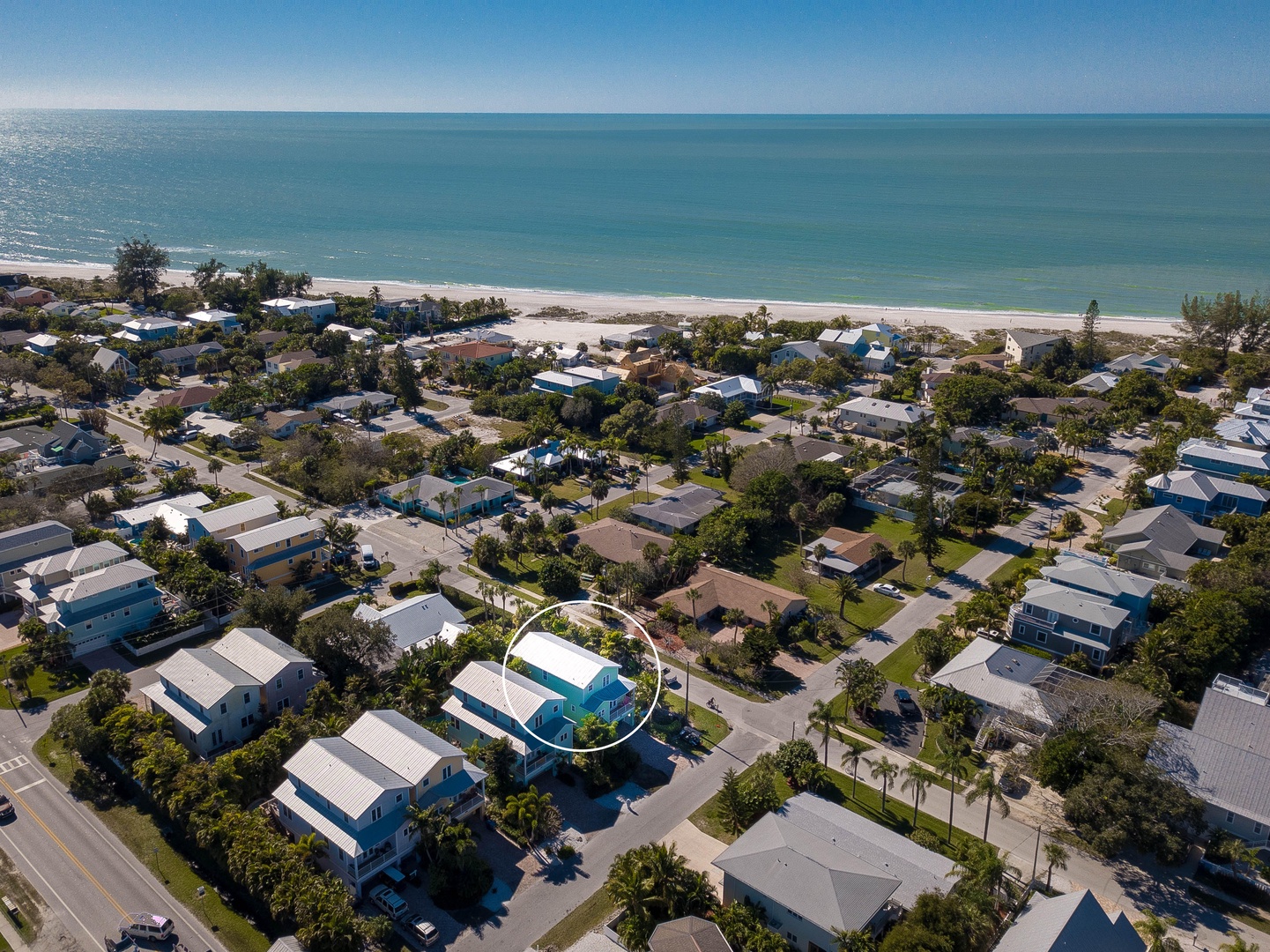 Aerial View of Beach Access