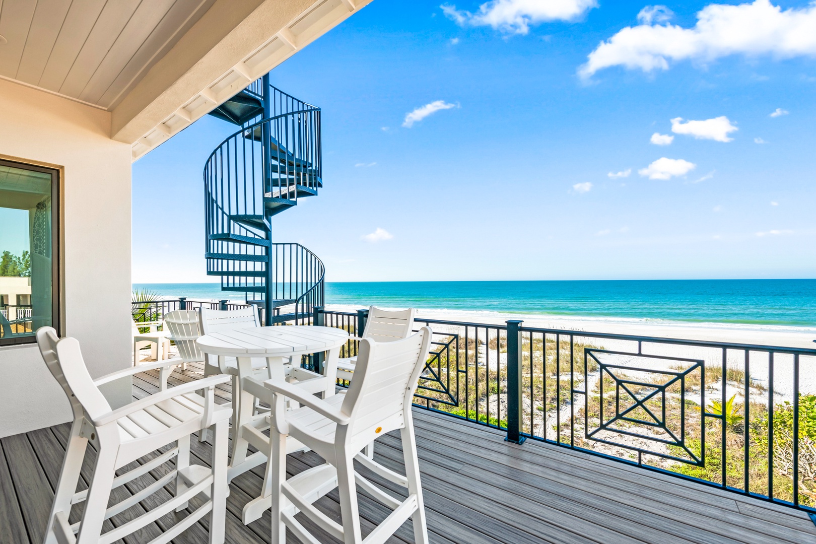 Balcony with Direct Beach Views